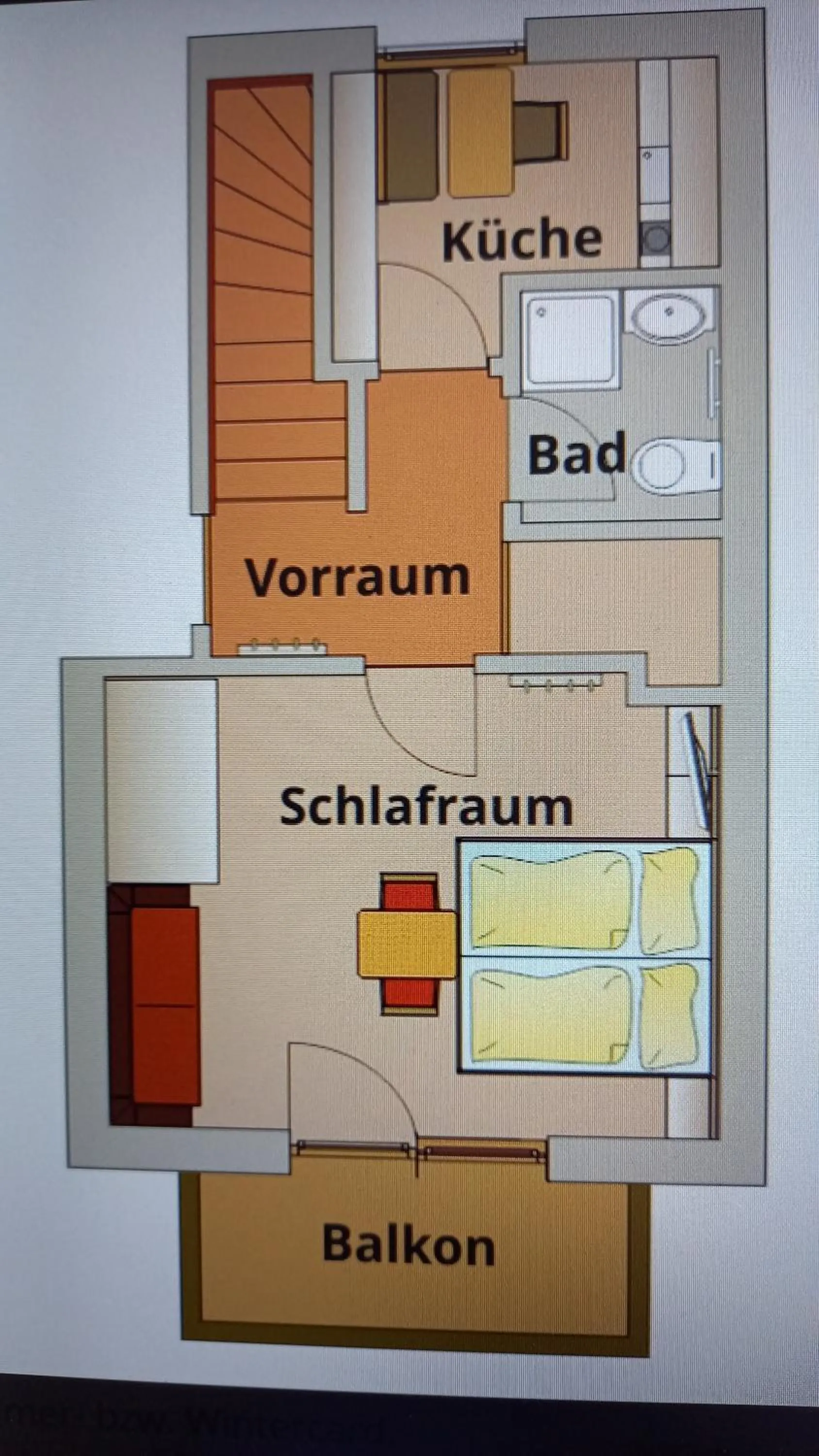 Floor plan in Pension Felsenheim