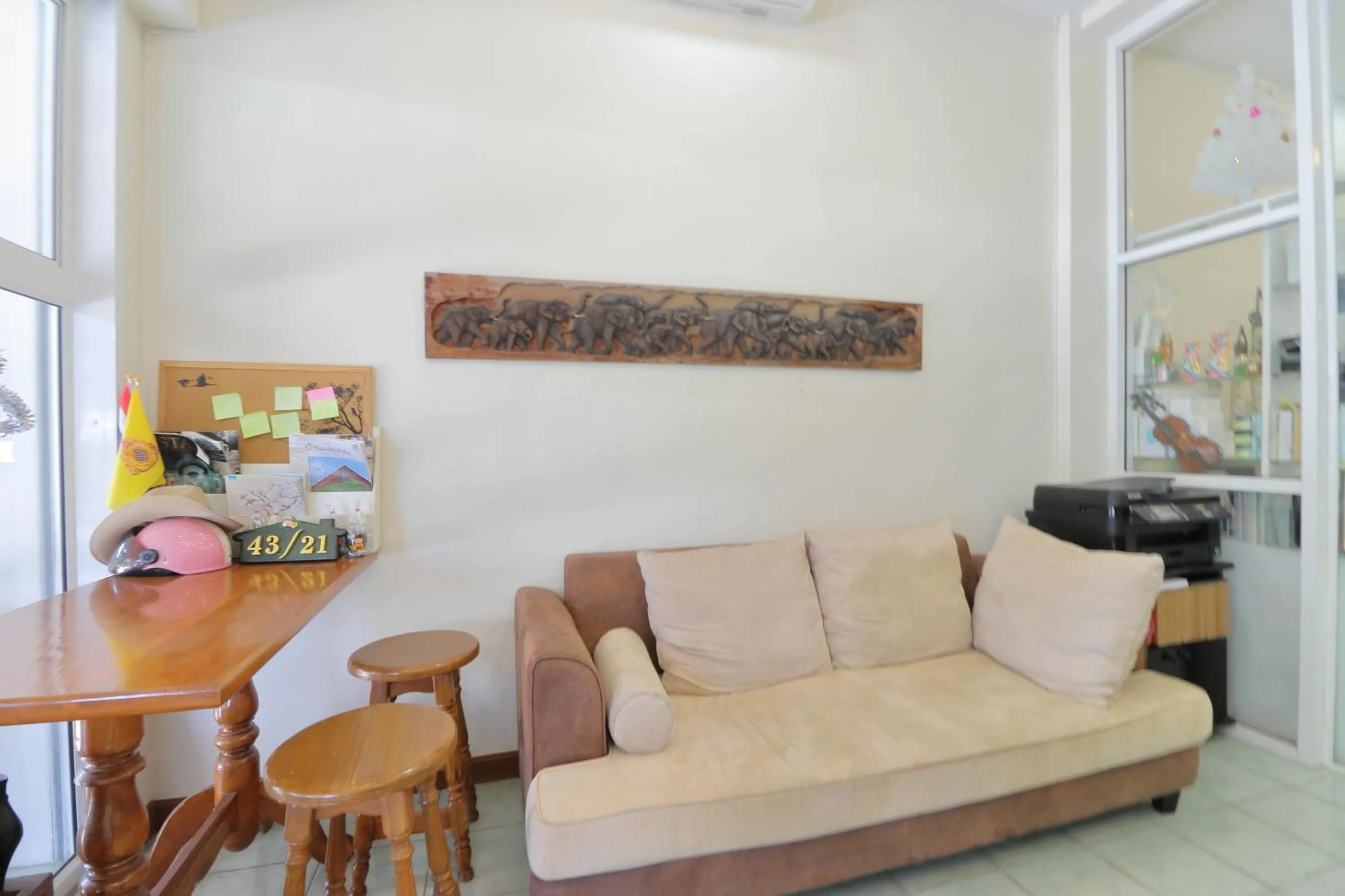 Lobby or reception in Saen Sabai Hostel