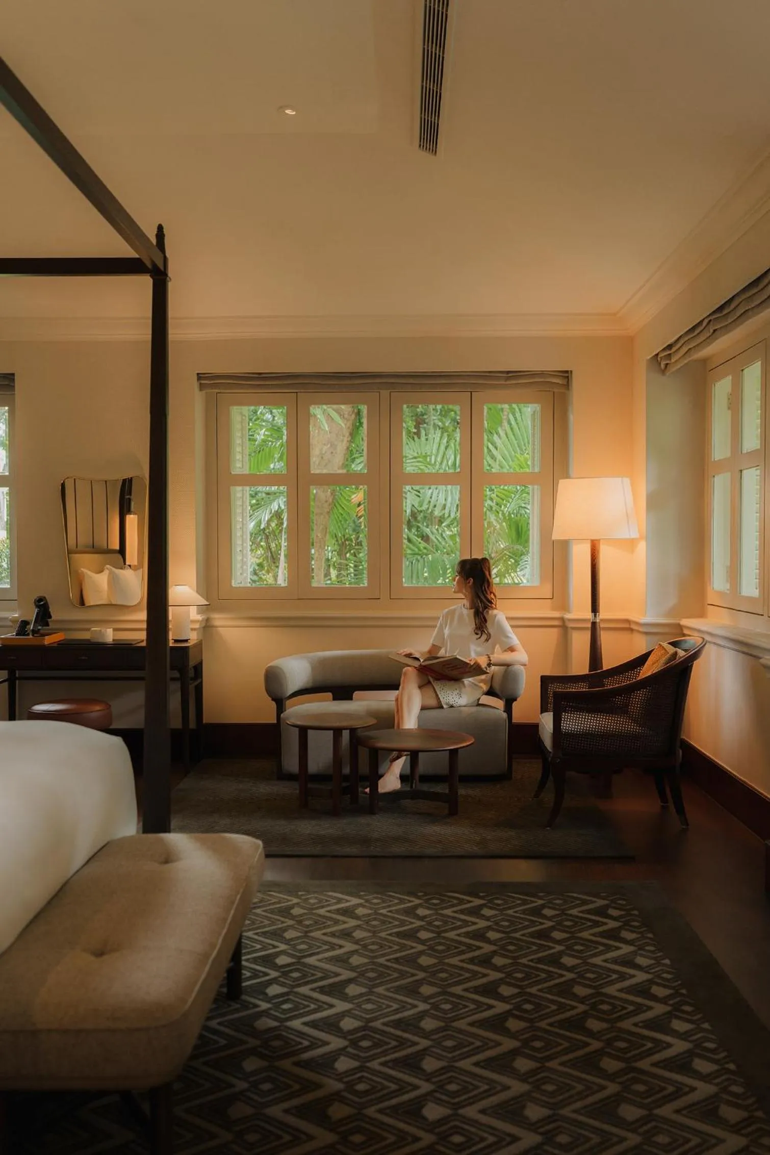 Bedroom, Bed in Capella Singapore