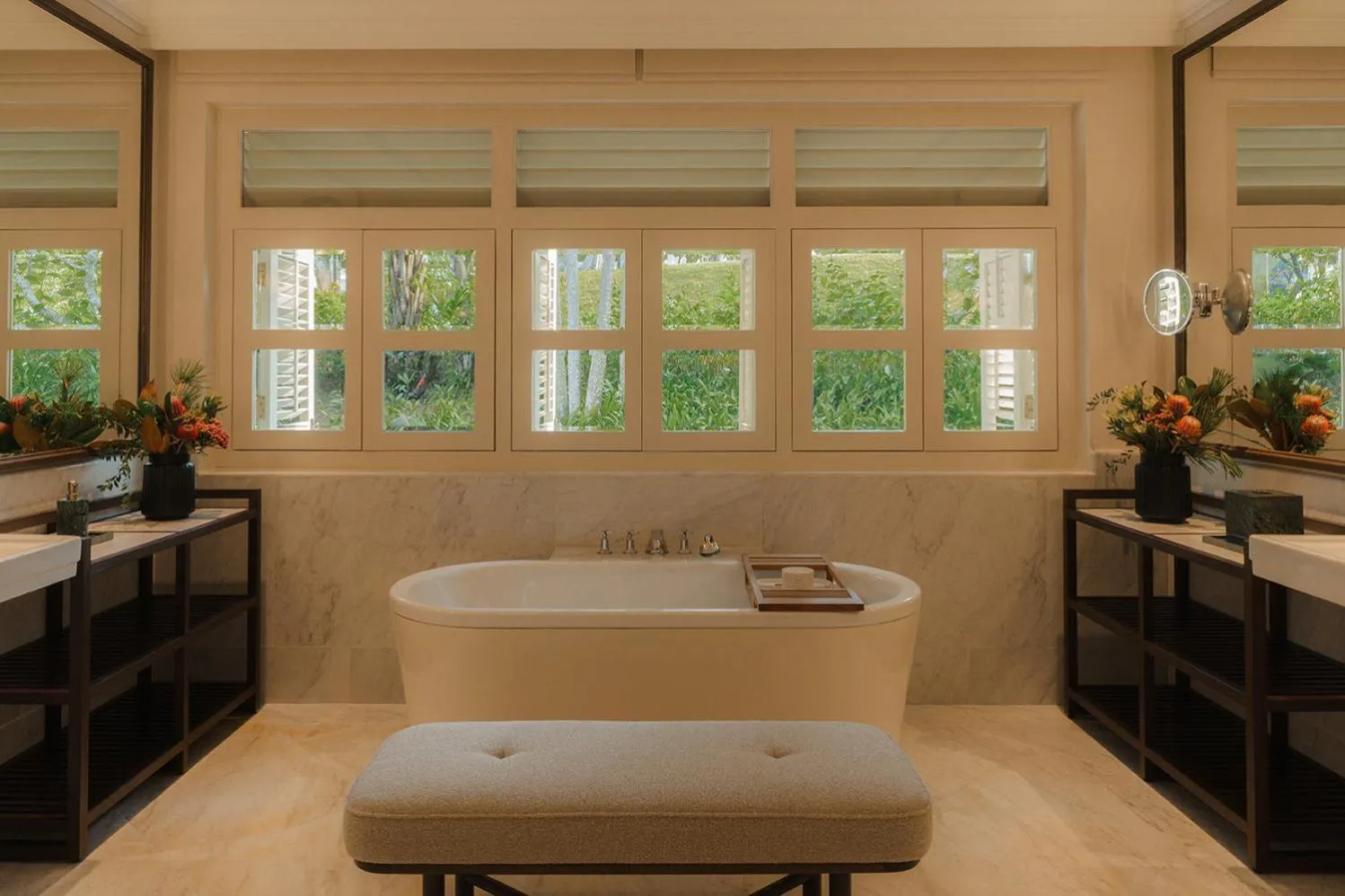 Bathroom in Capella Singapore