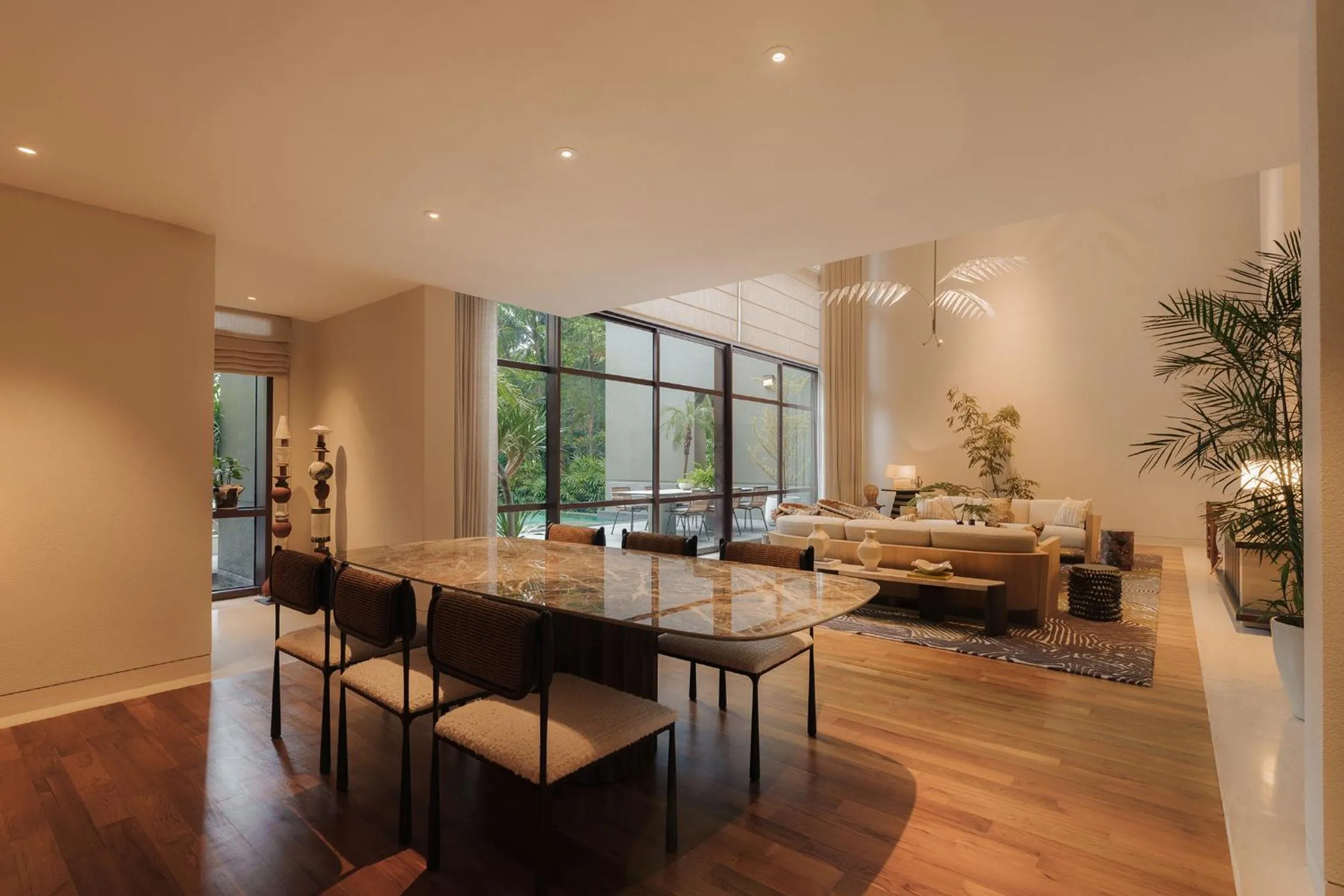 Living room in Capella Singapore