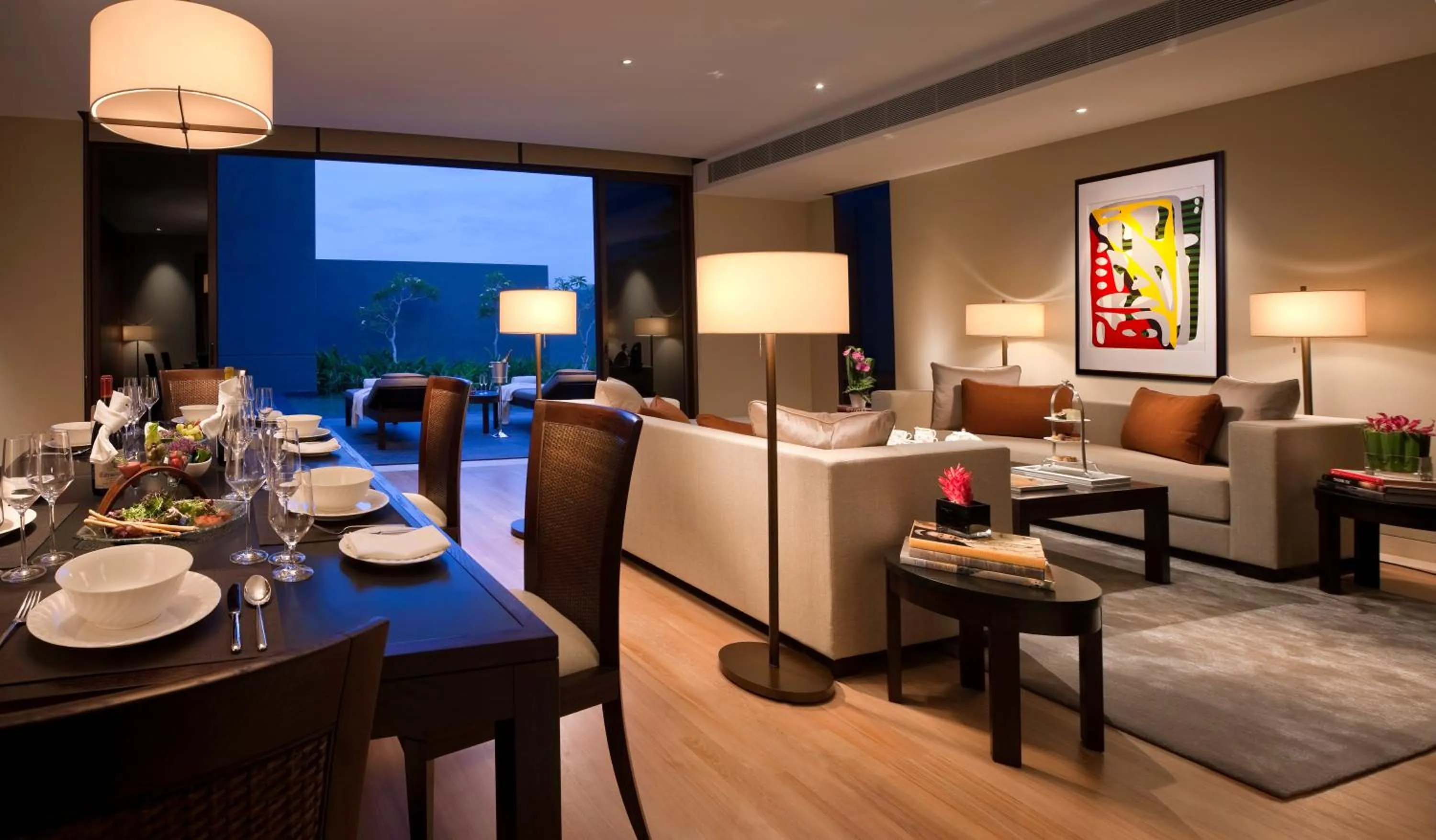 Living room in Capella Singapore