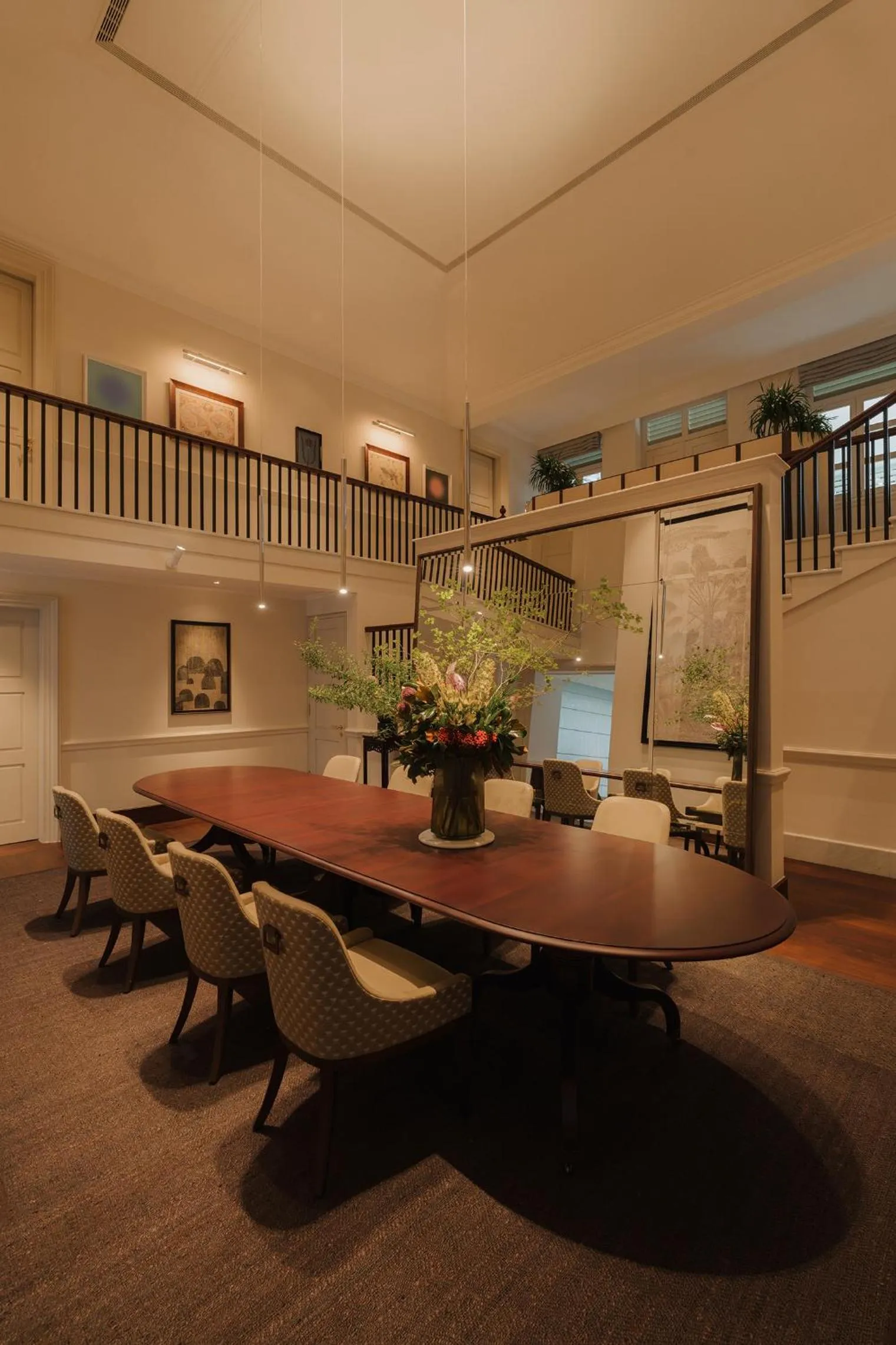 Dining area in Capella Singapore