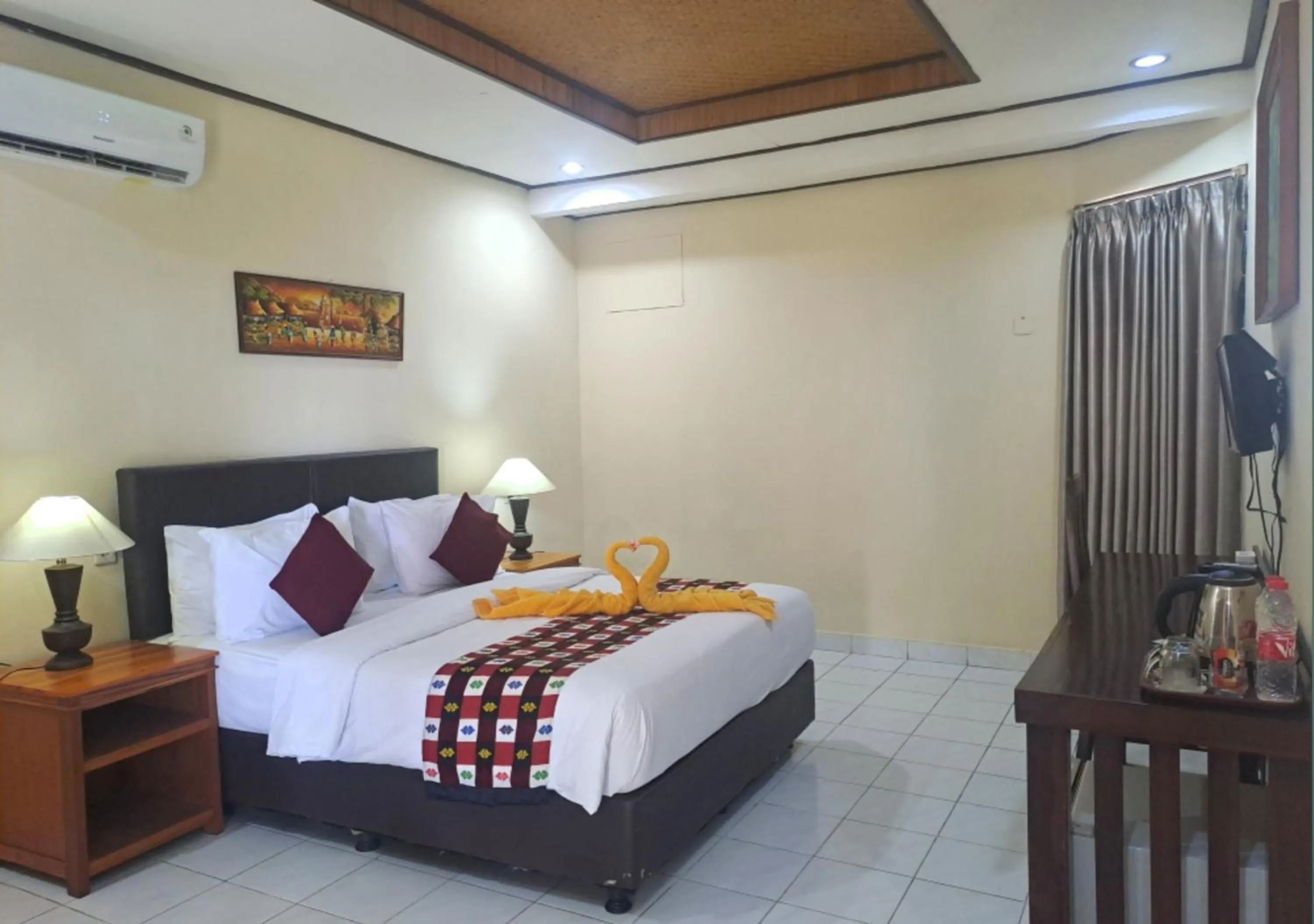 Property building, Bed in Lovina Beach Hotel
