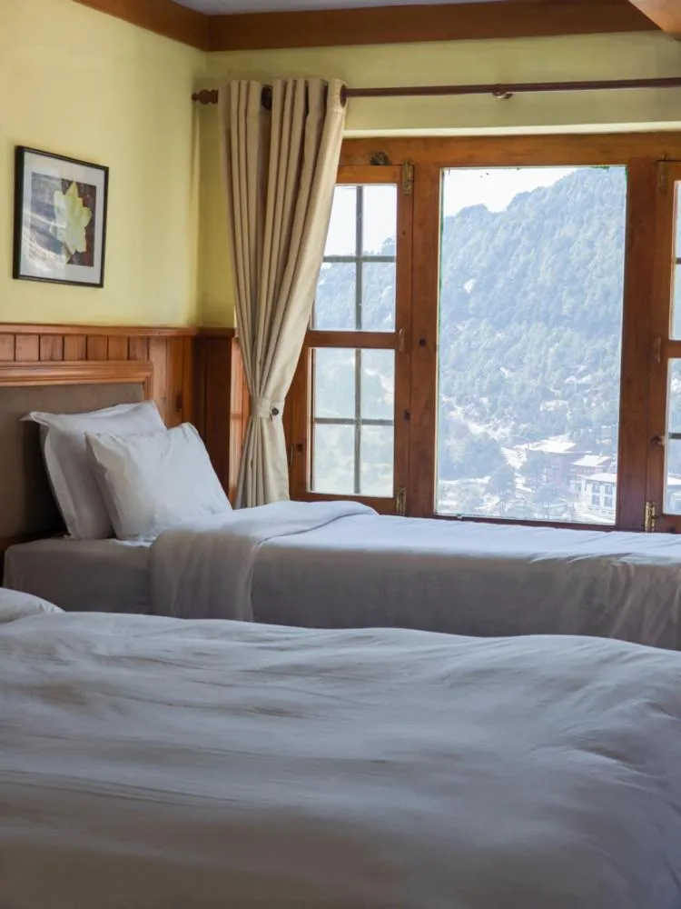 Bedroom, Bed in Mountain Lodges of Nepal - Namche