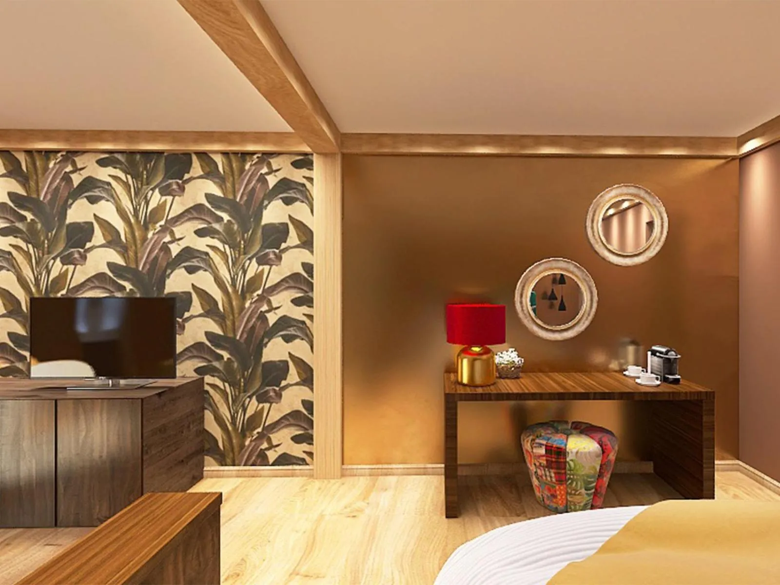 Bed in Alpenhotel St.Christoph