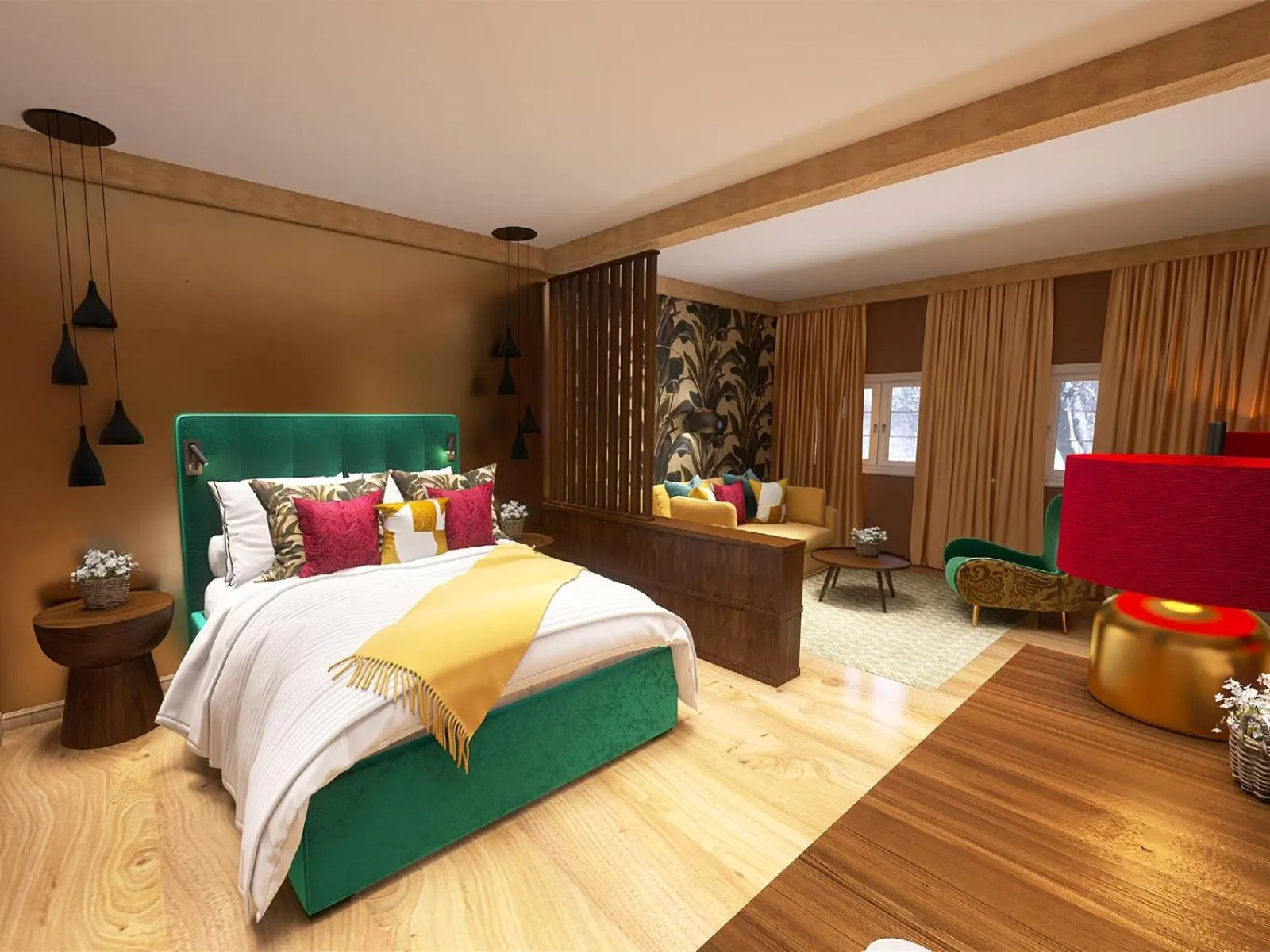 Bed in Alpenhotel St.Christoph