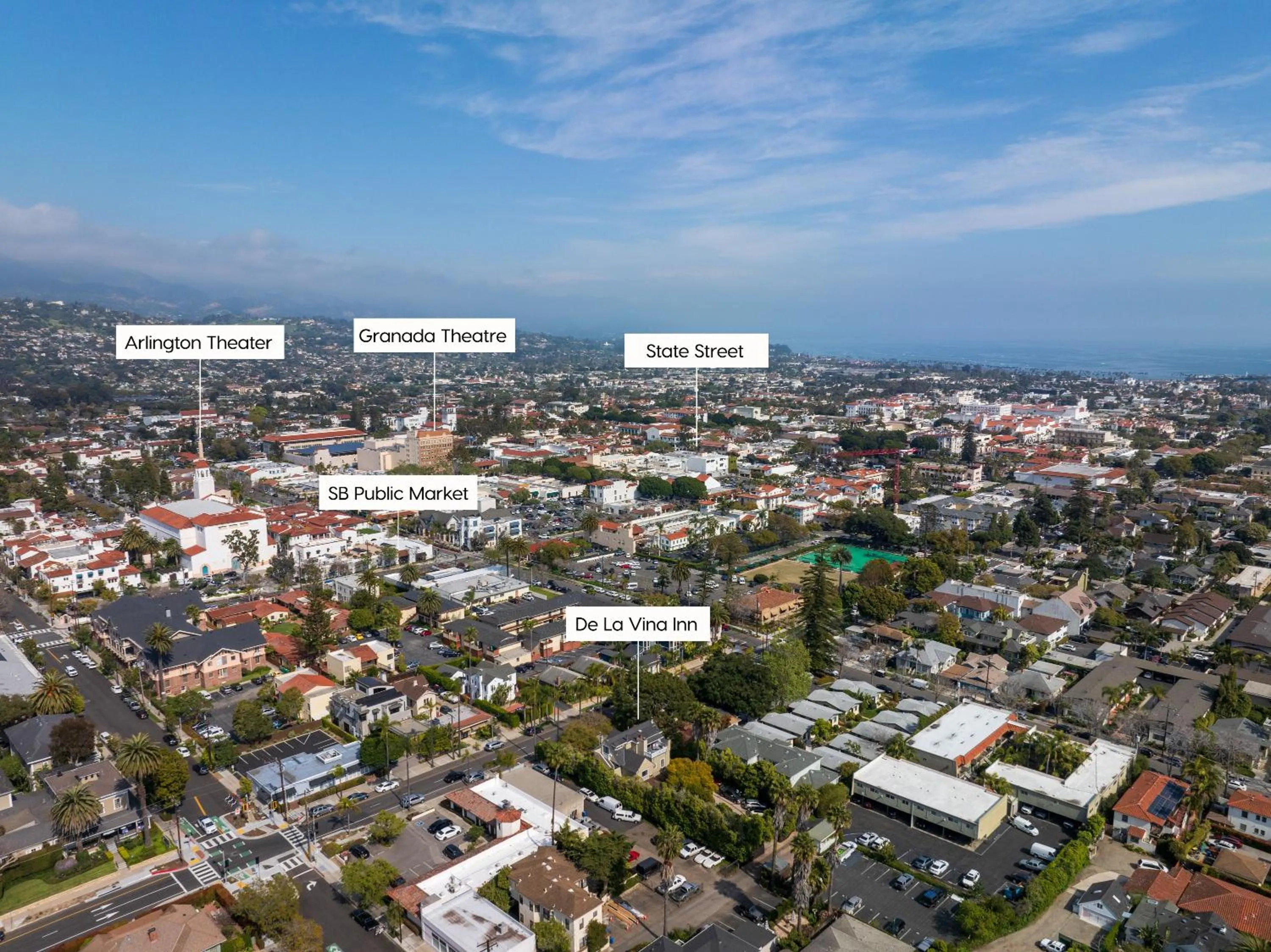 Property building in De La Vina Inn