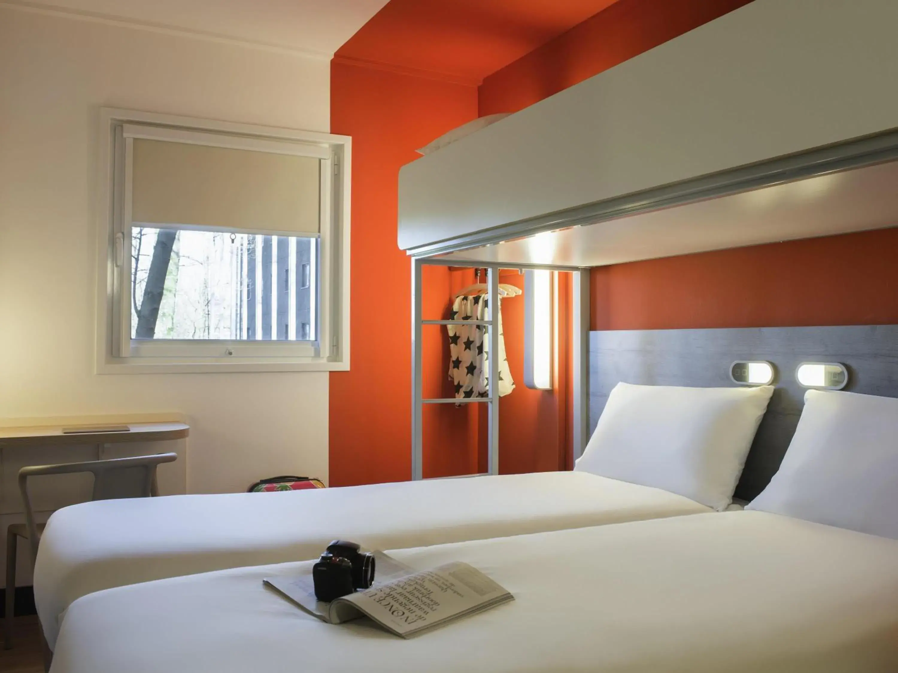 Standard Room with Two Single Beds and One Bunk Bed in ibis budget Amsterdam Airport Standard Room with Two Single Beds and One Bunk Bed in ibis budget Amsterdam Airport