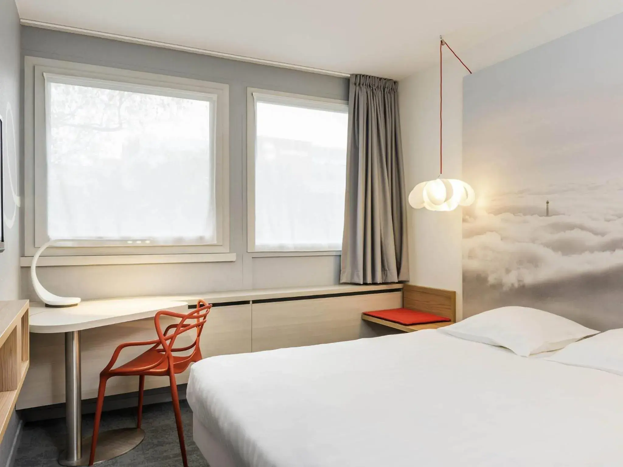 Bedroom, Bed in ibis Styles Paris Velizy Bedroom, Bed in ibis Styles Paris Velizy