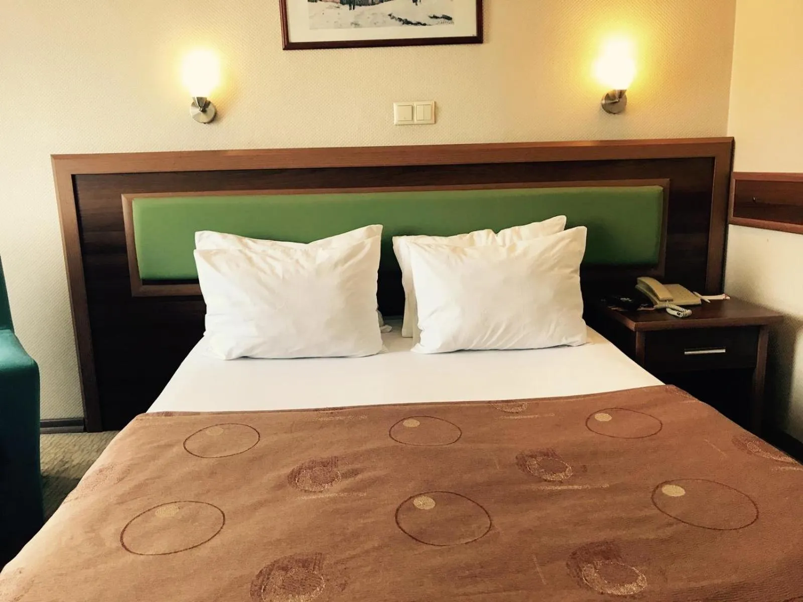 Bed in Hotel Villa Marina