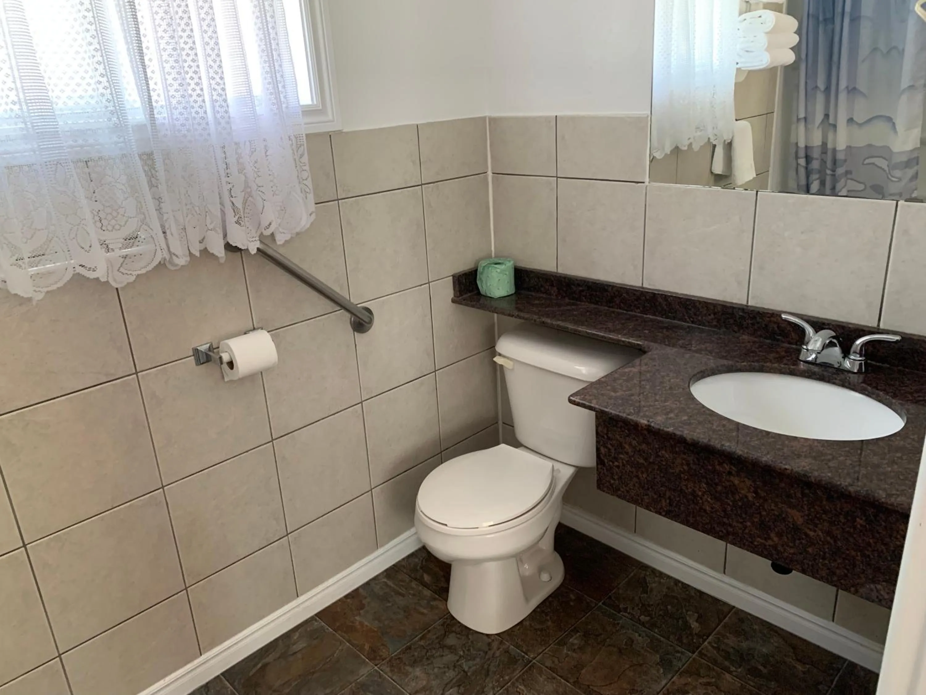 Bathroom in The Silver Birch Motel