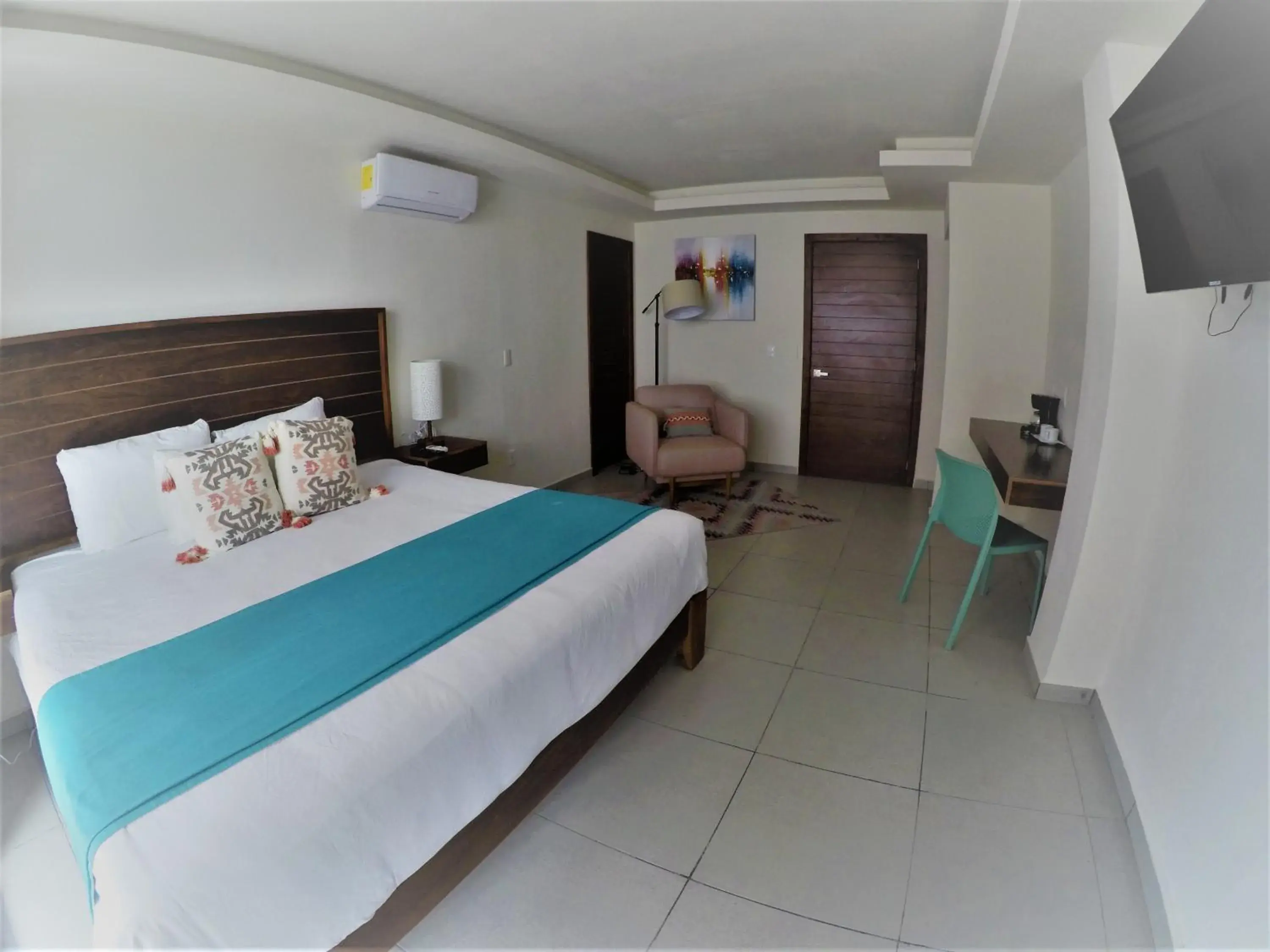 Bed in Aquastar Unique Hotel & Apartments Mahahual Bed in Aquastar Unique Hotel & Apartments Mahahual