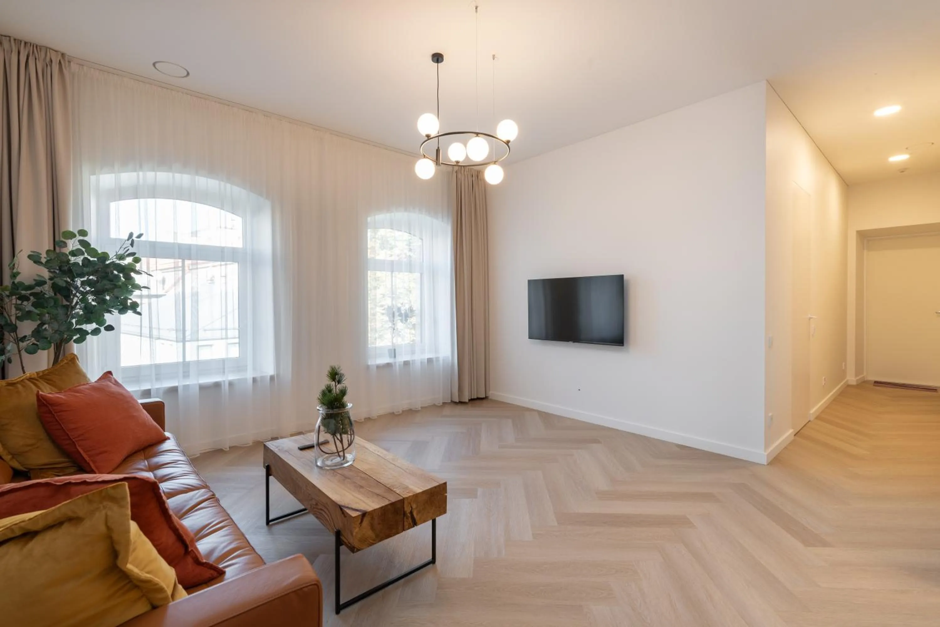 Living room in Vilnius Apartments