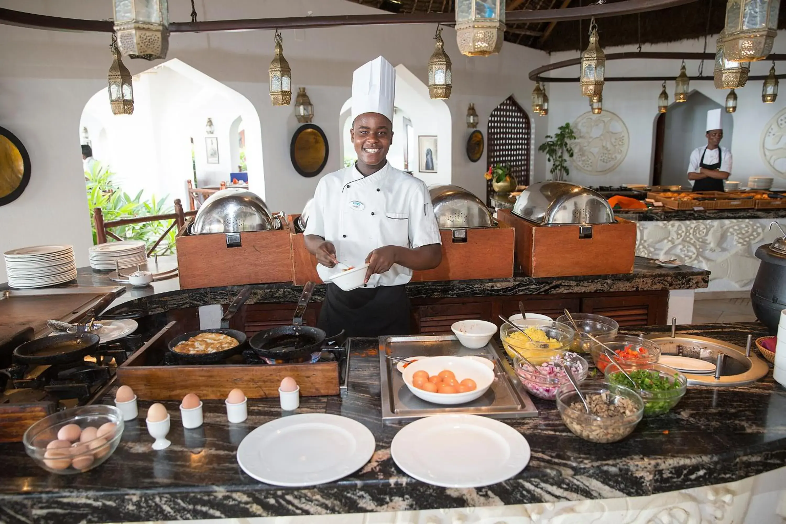 Breakfast in Bluebay Beach Resort & Spa Breakfast in Bluebay Beach Resort & Spa