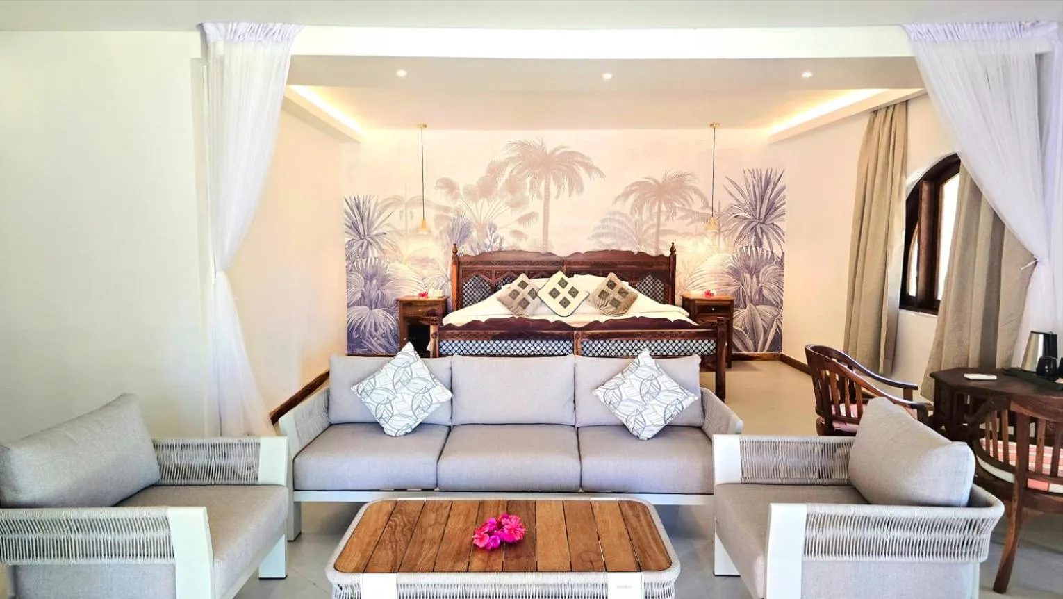 Bed in Bluebay Beach Resort & Spa