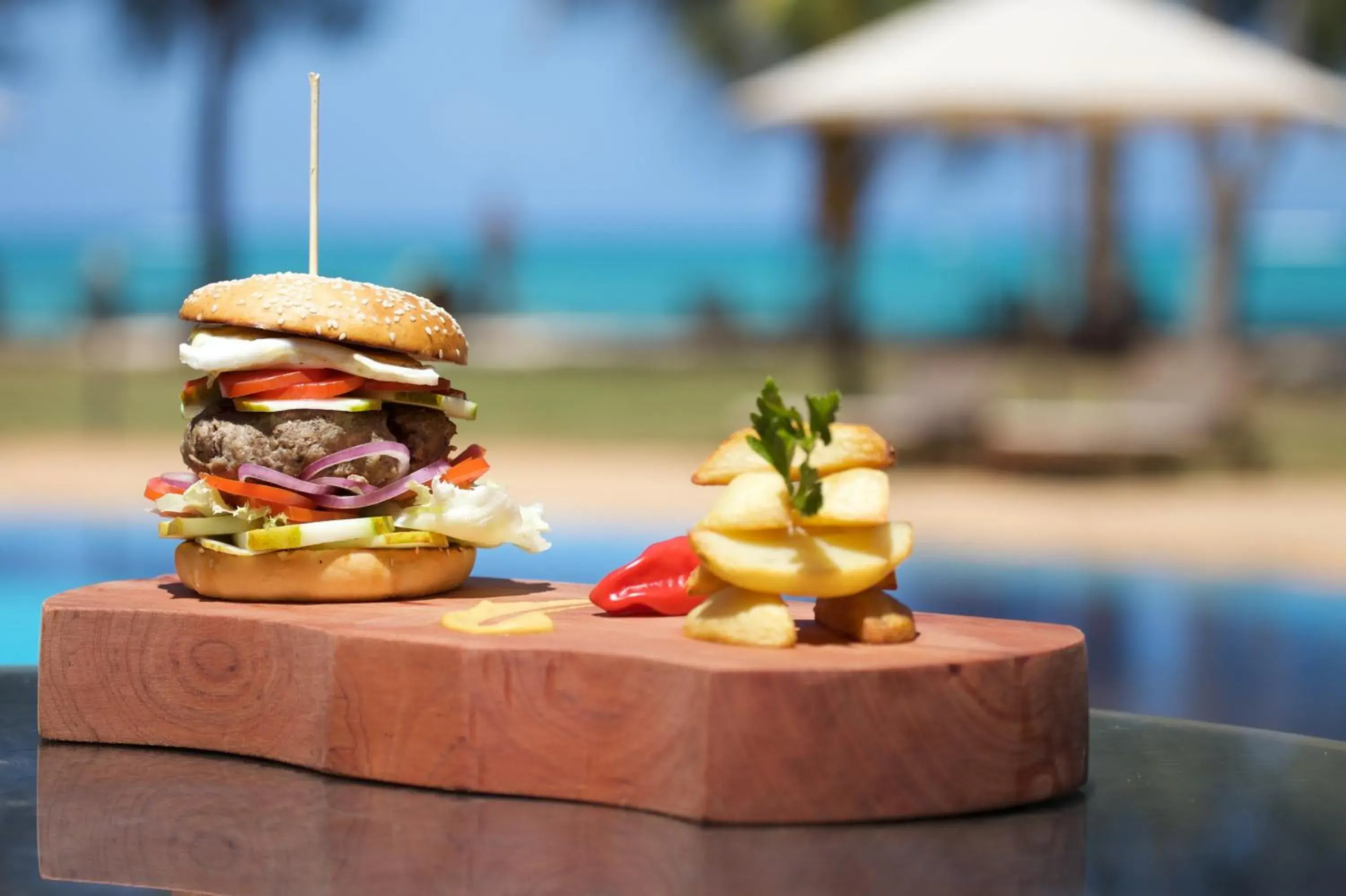 Food close-up in Bluebay Beach Resort & Spa Food close-up in Bluebay Beach Resort & Spa