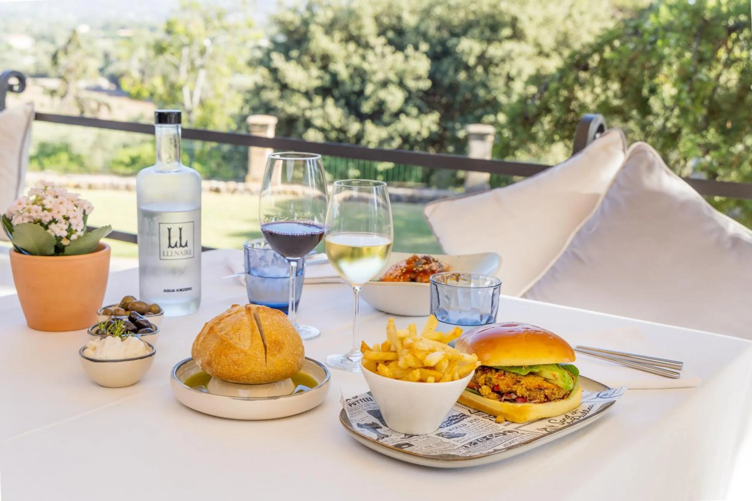 Food and drinks in Hotel Llenaire