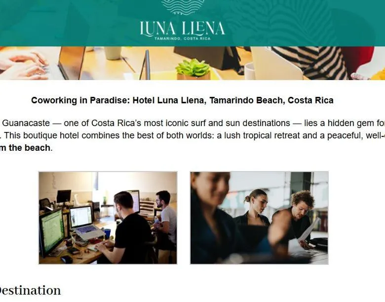 Business facilities in Hotel Luna Llena