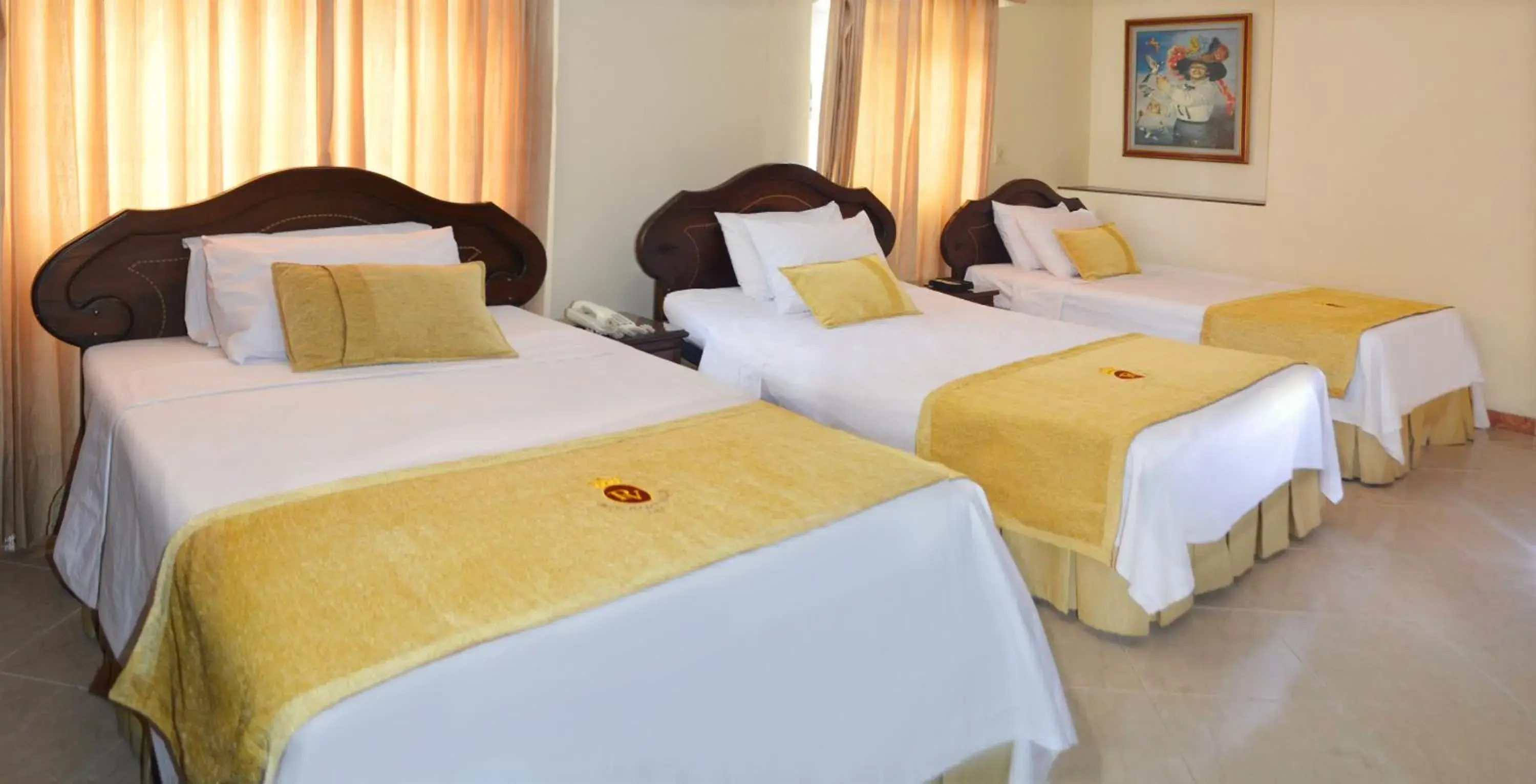 Bed in Hotel Plaza Versalles Bed in Hotel Plaza Versalles