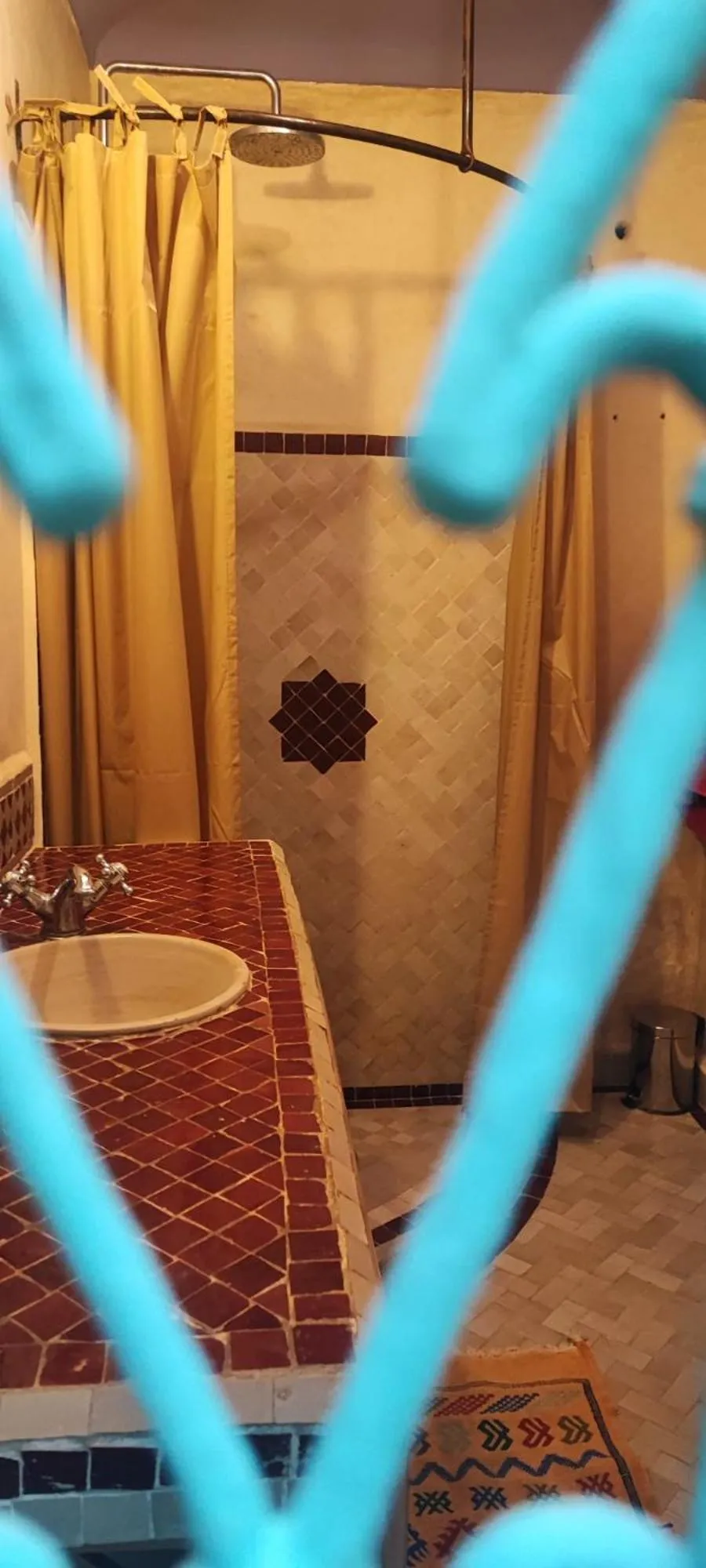 Bathroom, Bed in Riad Dar Marhaba