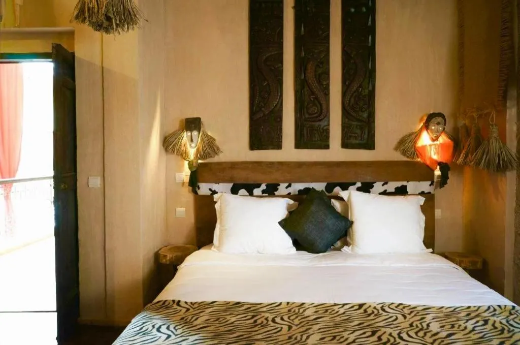 Bed in Riad Dar Alif & SPA