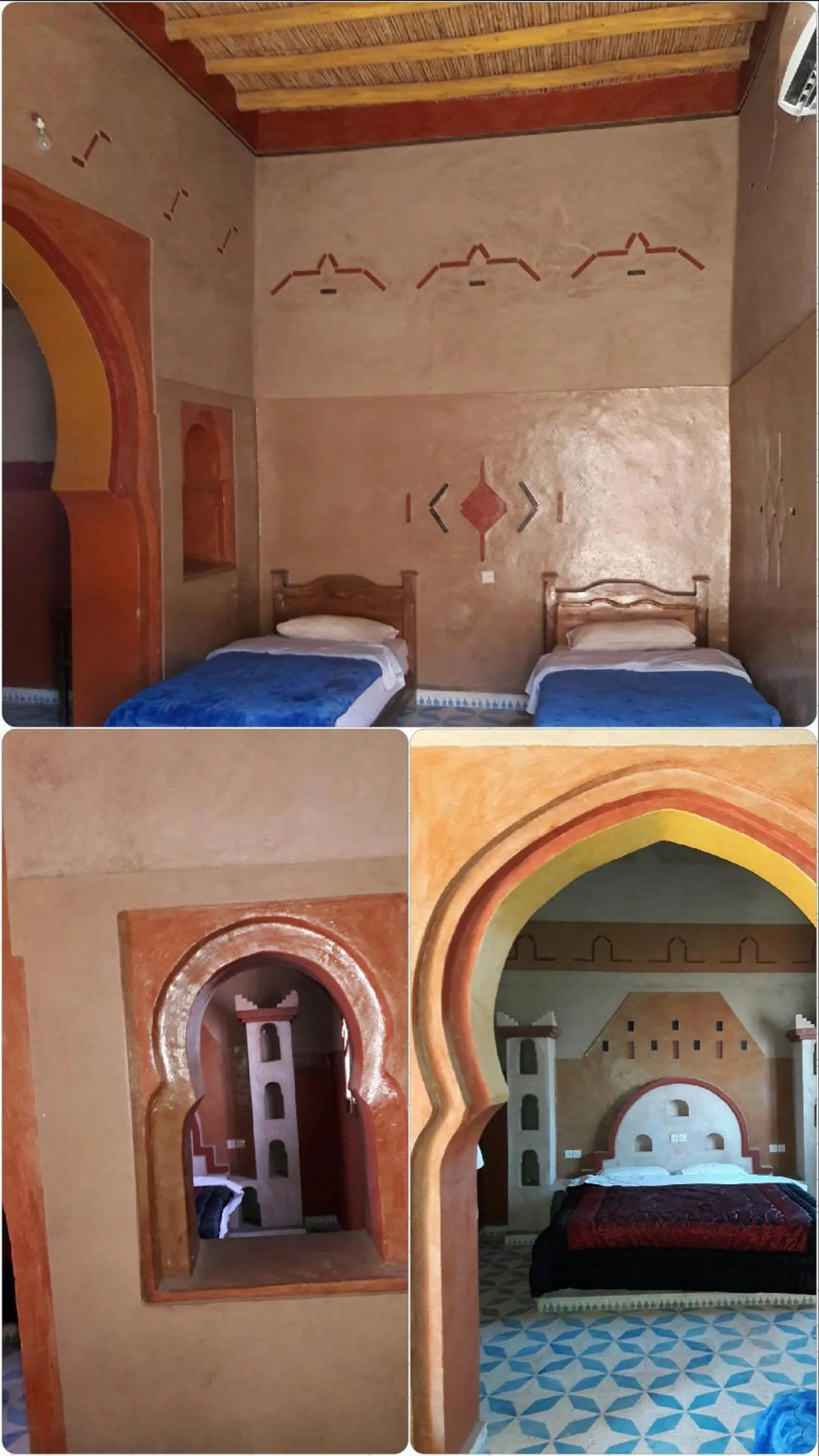 Bed in Kasbah Tamariste