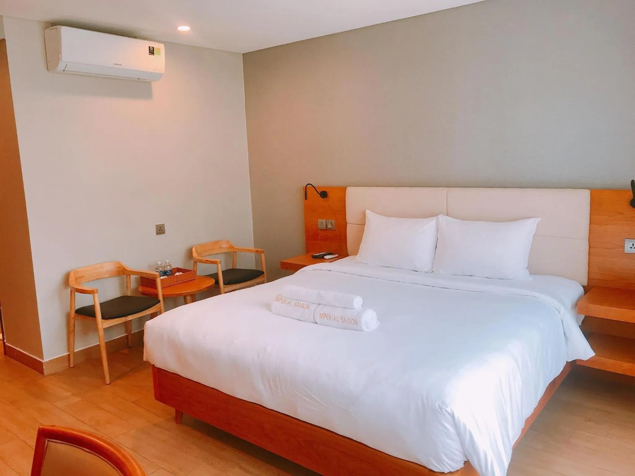 Bed in Imperial Saigon hotel