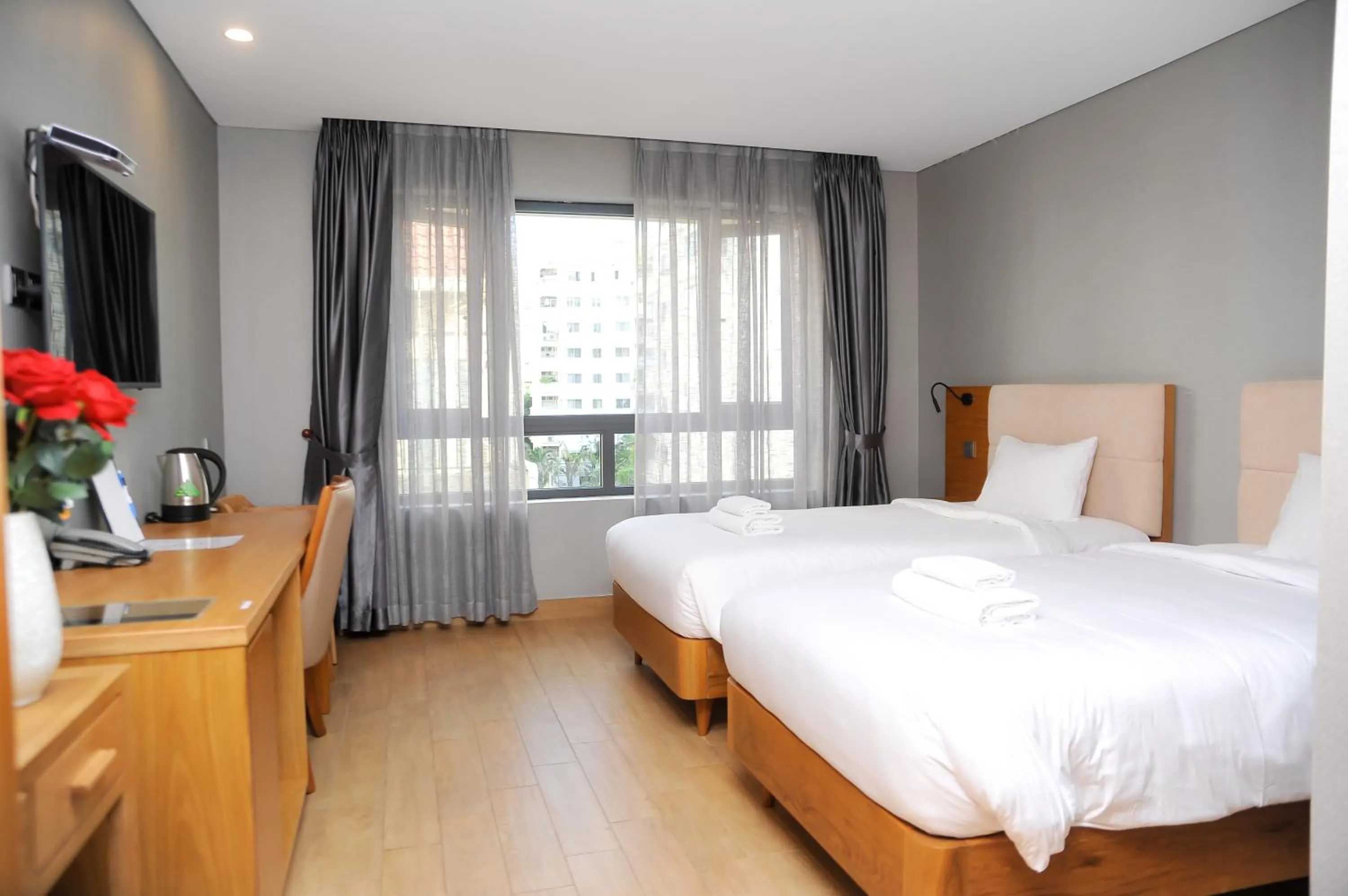 Bed in Imperial Saigon hotel