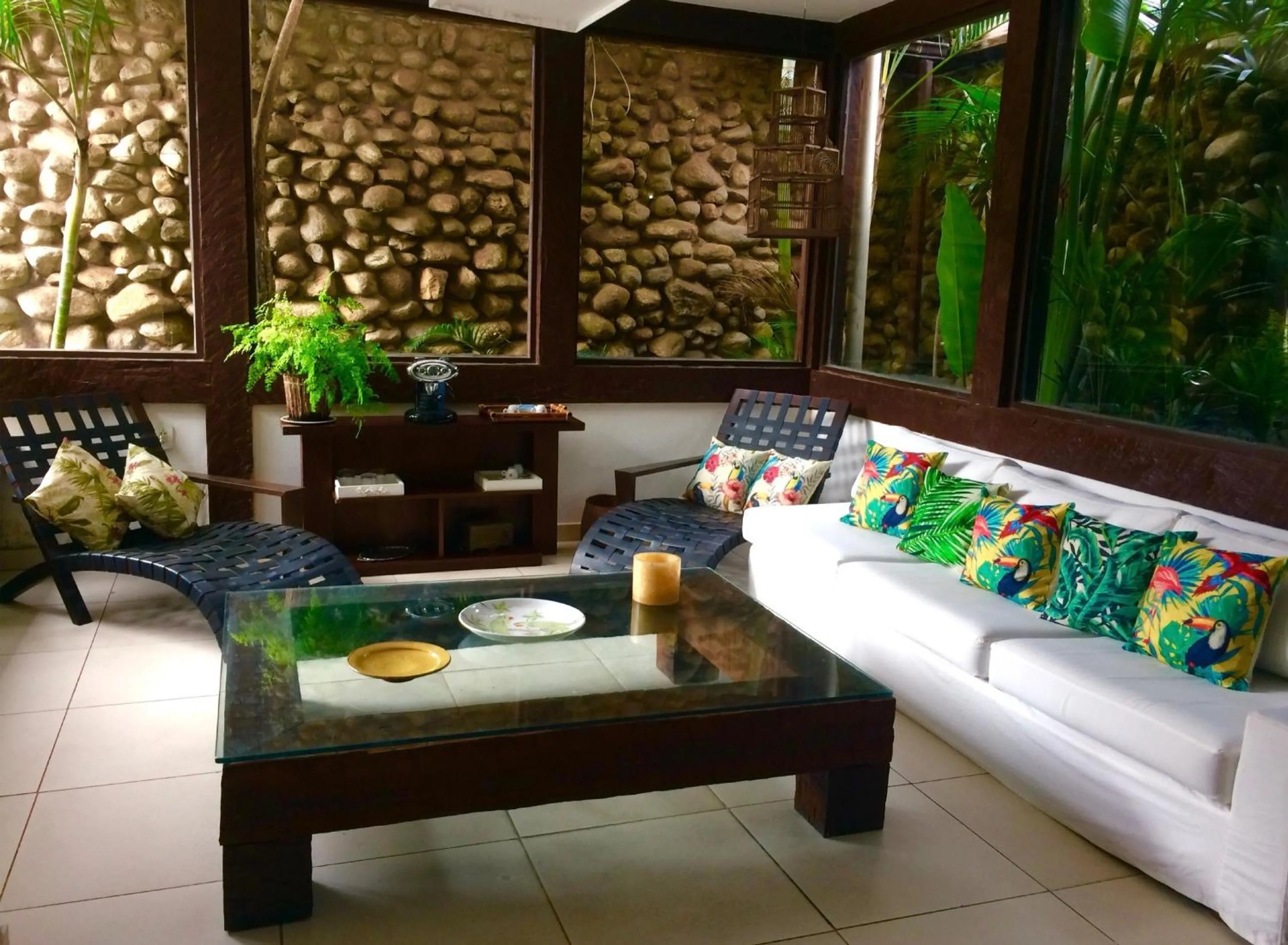 Living room in Pousada Mainá