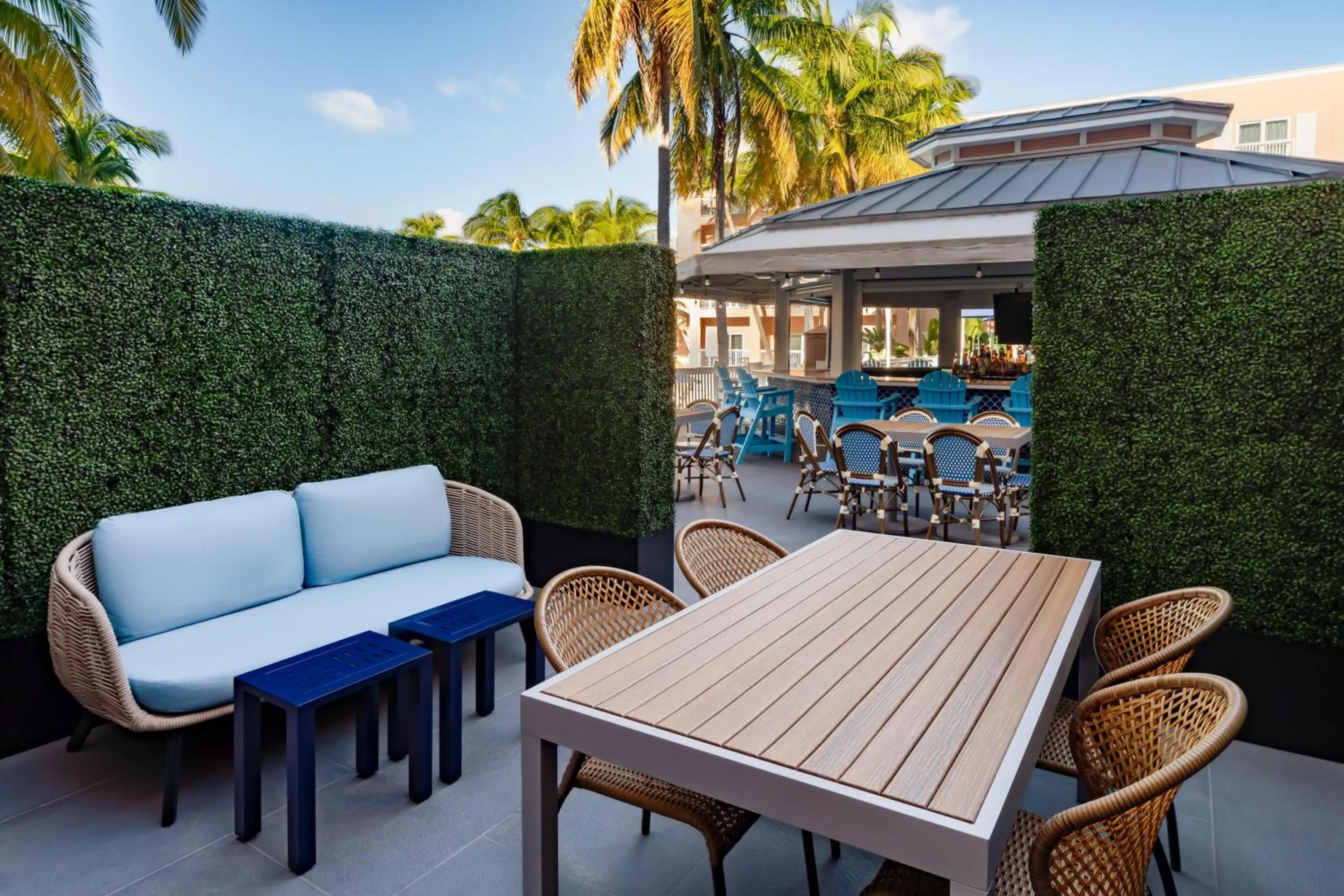 Patio in DoubleTree by Hilton Grand Key Resort