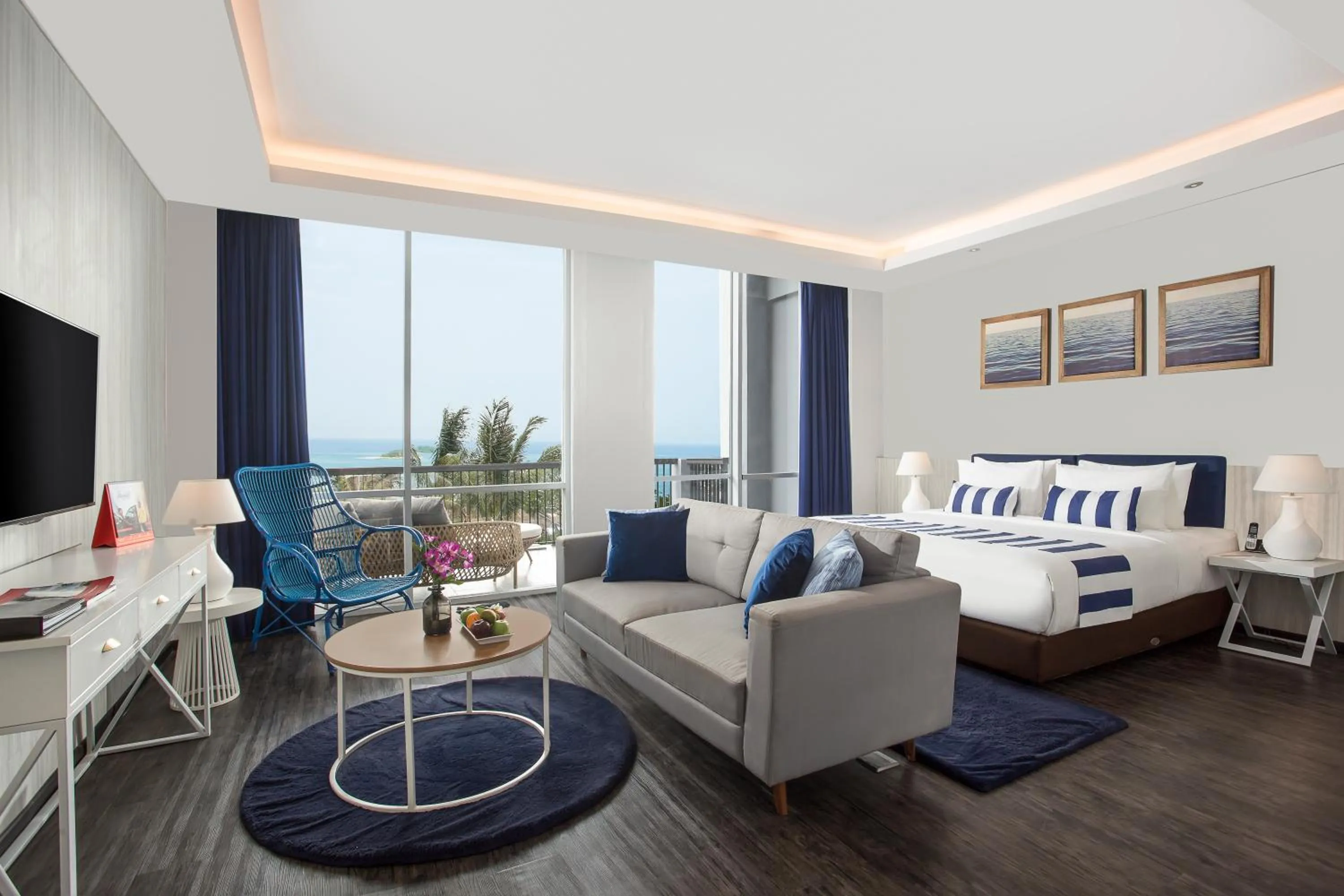 Bed in Swiss-Belresort Belitung