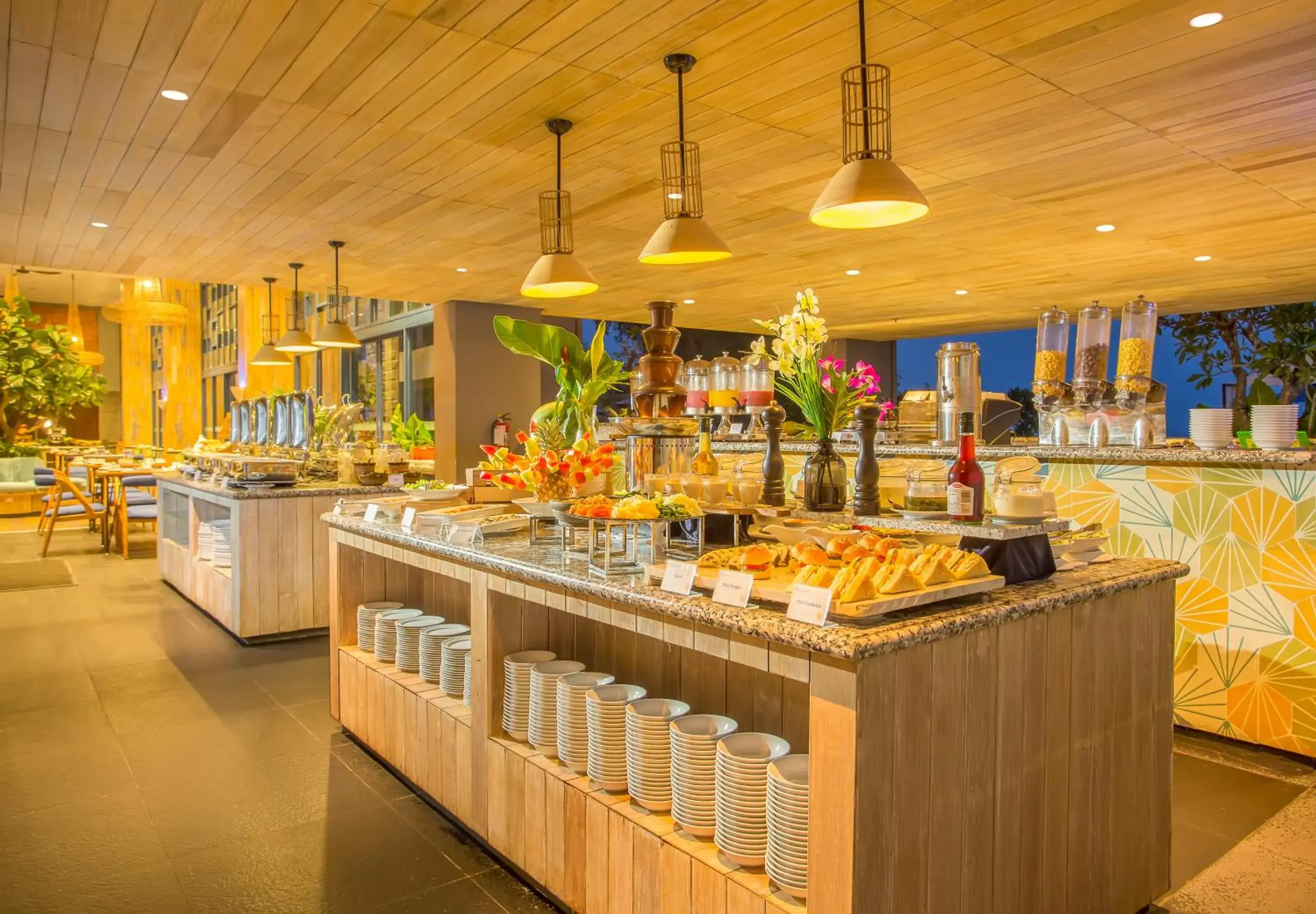 Buffet breakfast in Swiss-Belresort Belitung Buffet breakfast in Swiss-Belresort Belitung