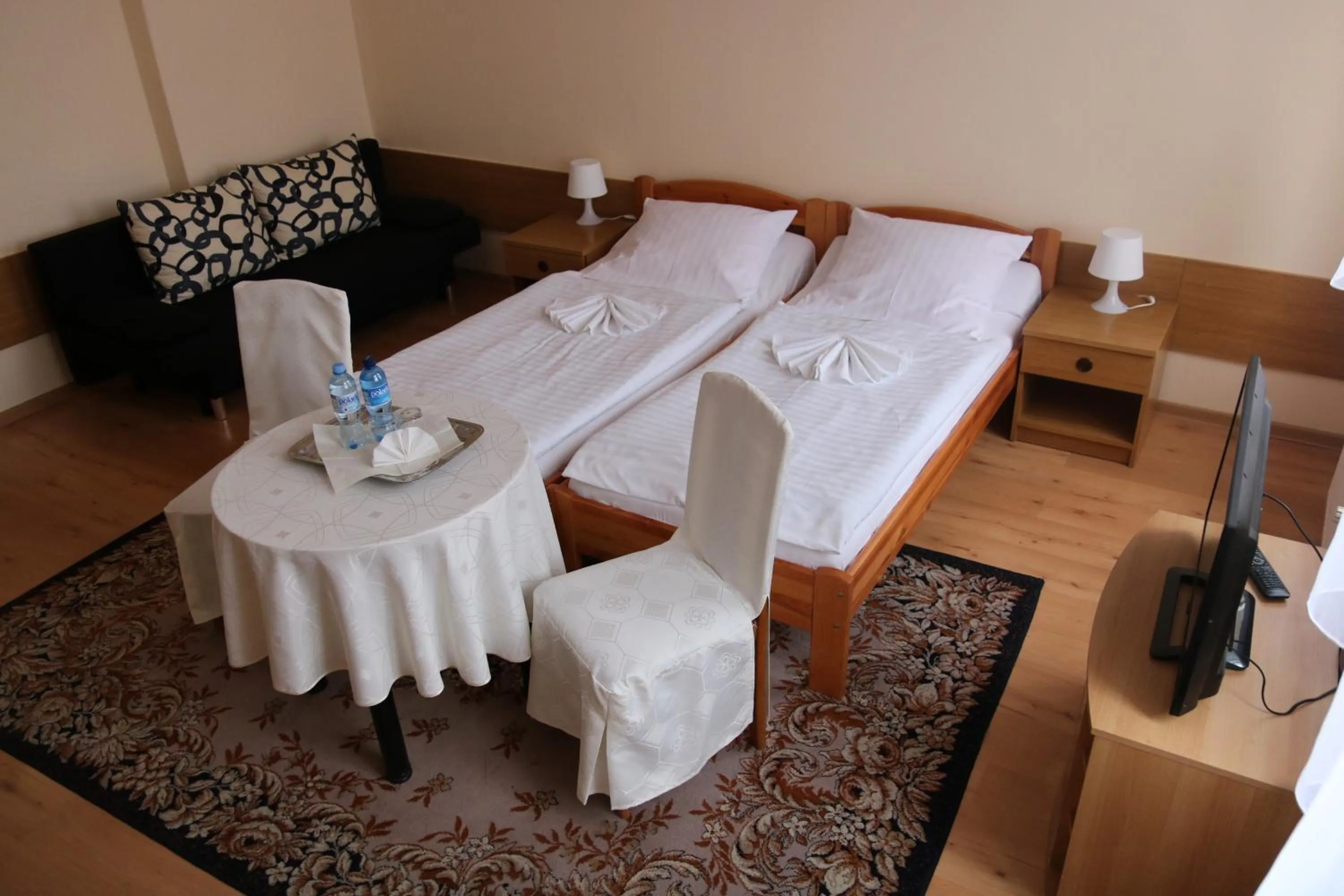 Bed in Hotel Polonia