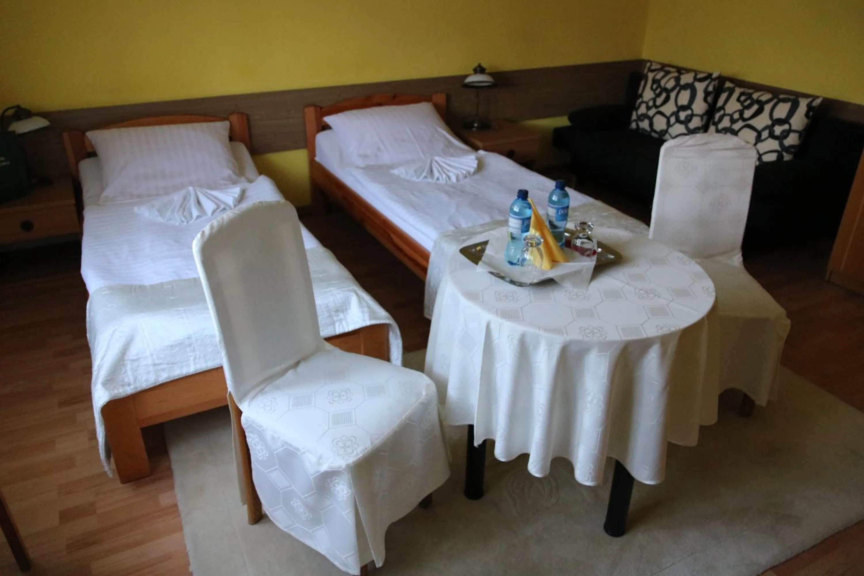 Bed in Hotel Polonia