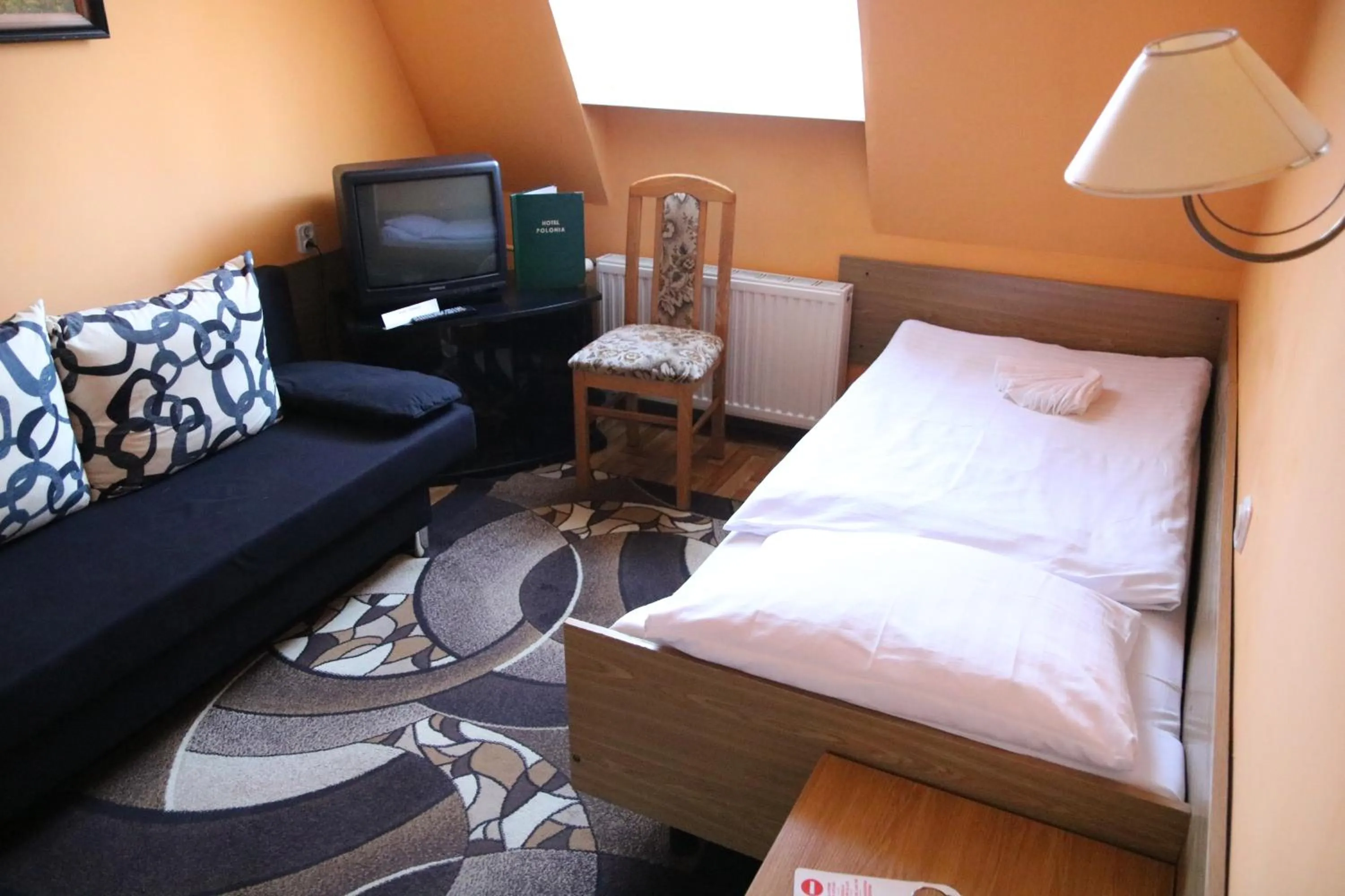 Bed in Hotel Polonia