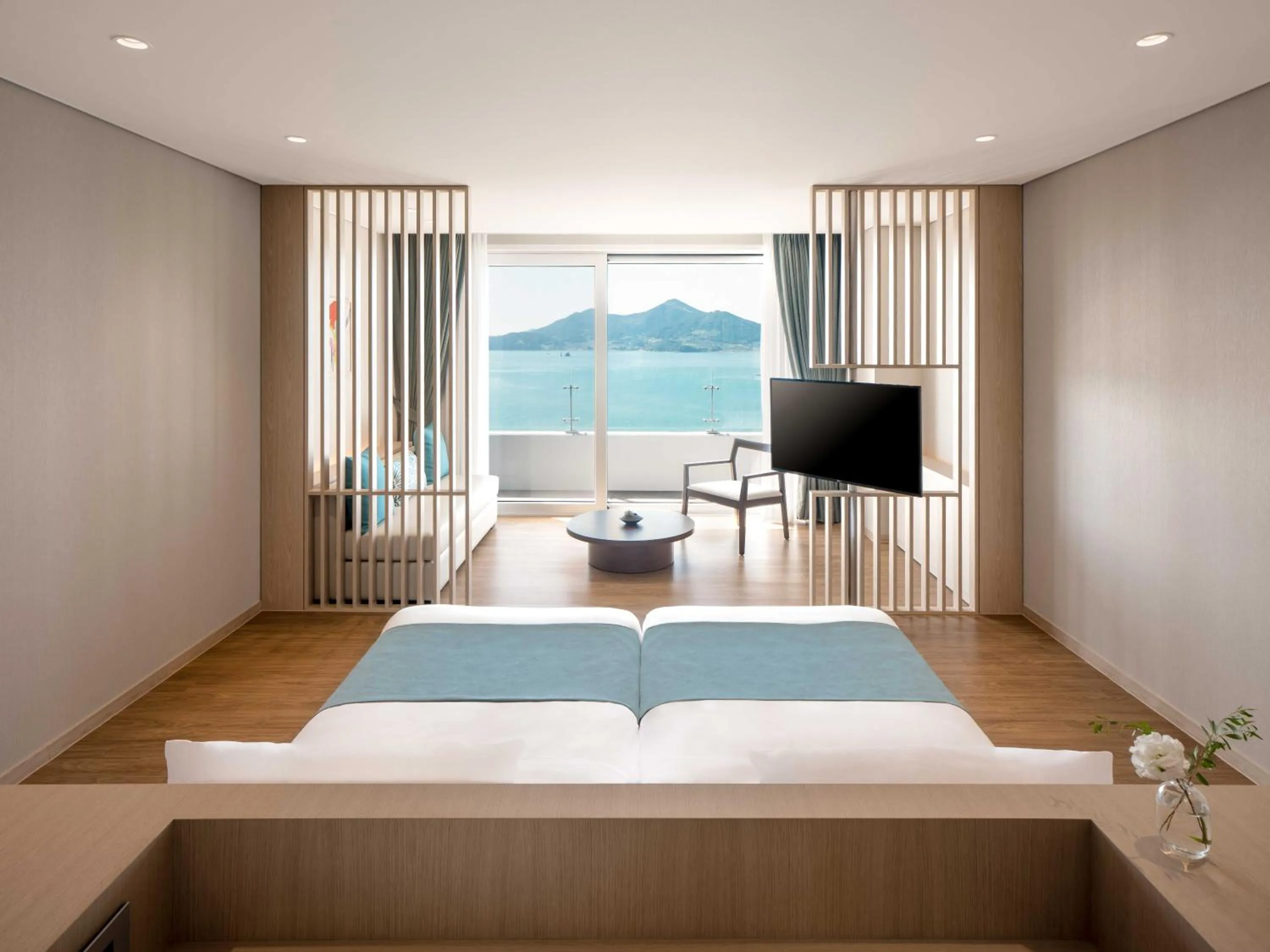 Bed in Hanwha Resort Geoje Belvedere