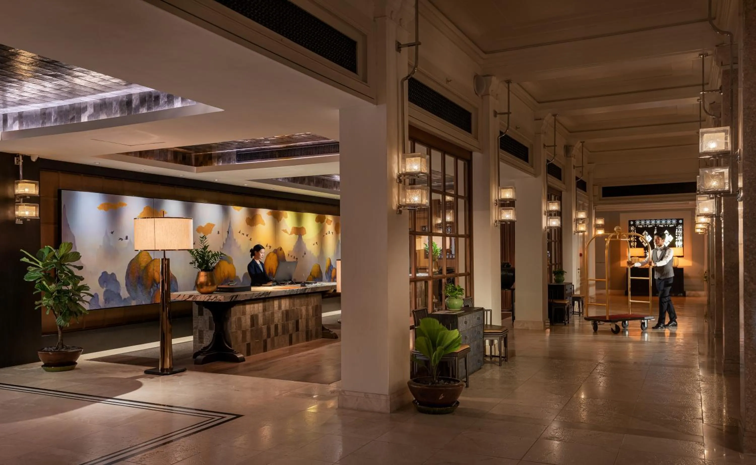 Lobby or reception in The ERAVATI Sule Grand Yangon