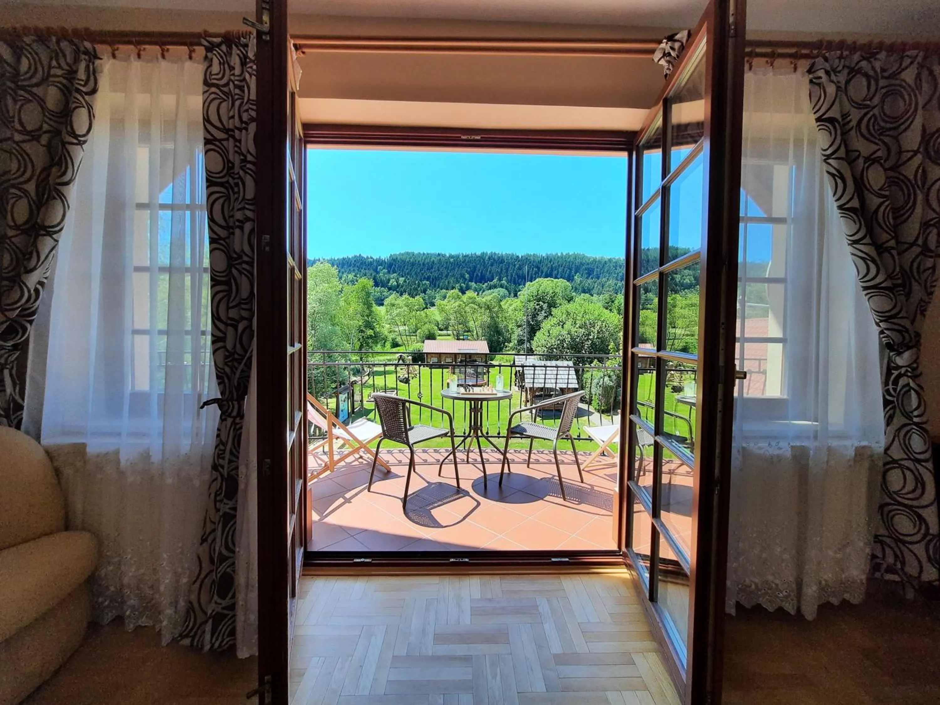 Balcony/Terrace in Gościniec Pięciu Stawów