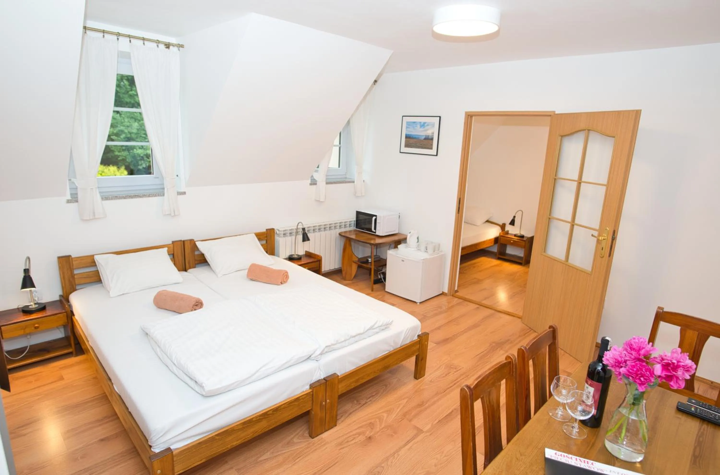 Bed in Gościniec Pięciu Stawów