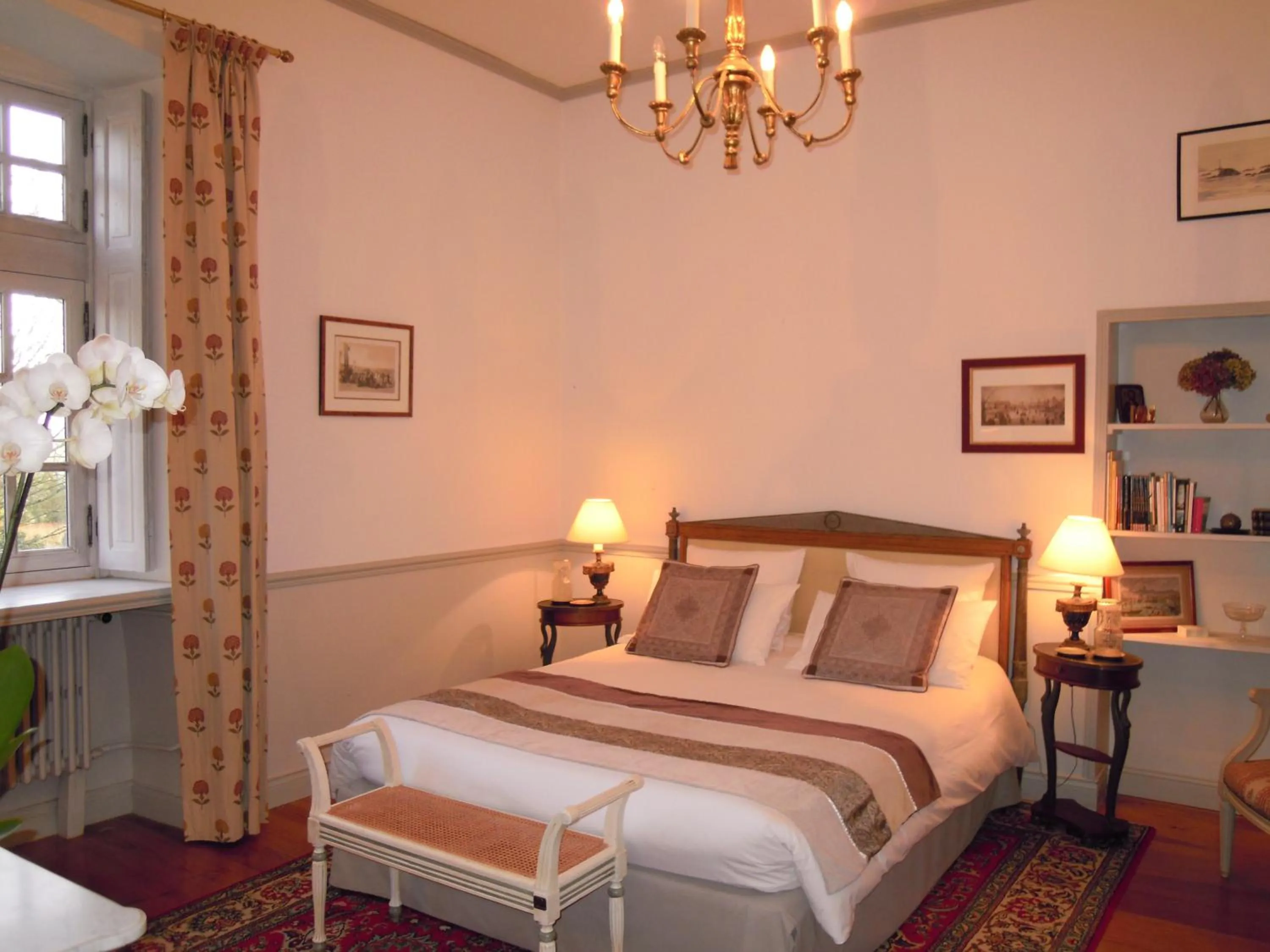 Bedroom, Bed in Le Manoir de La Fieffe