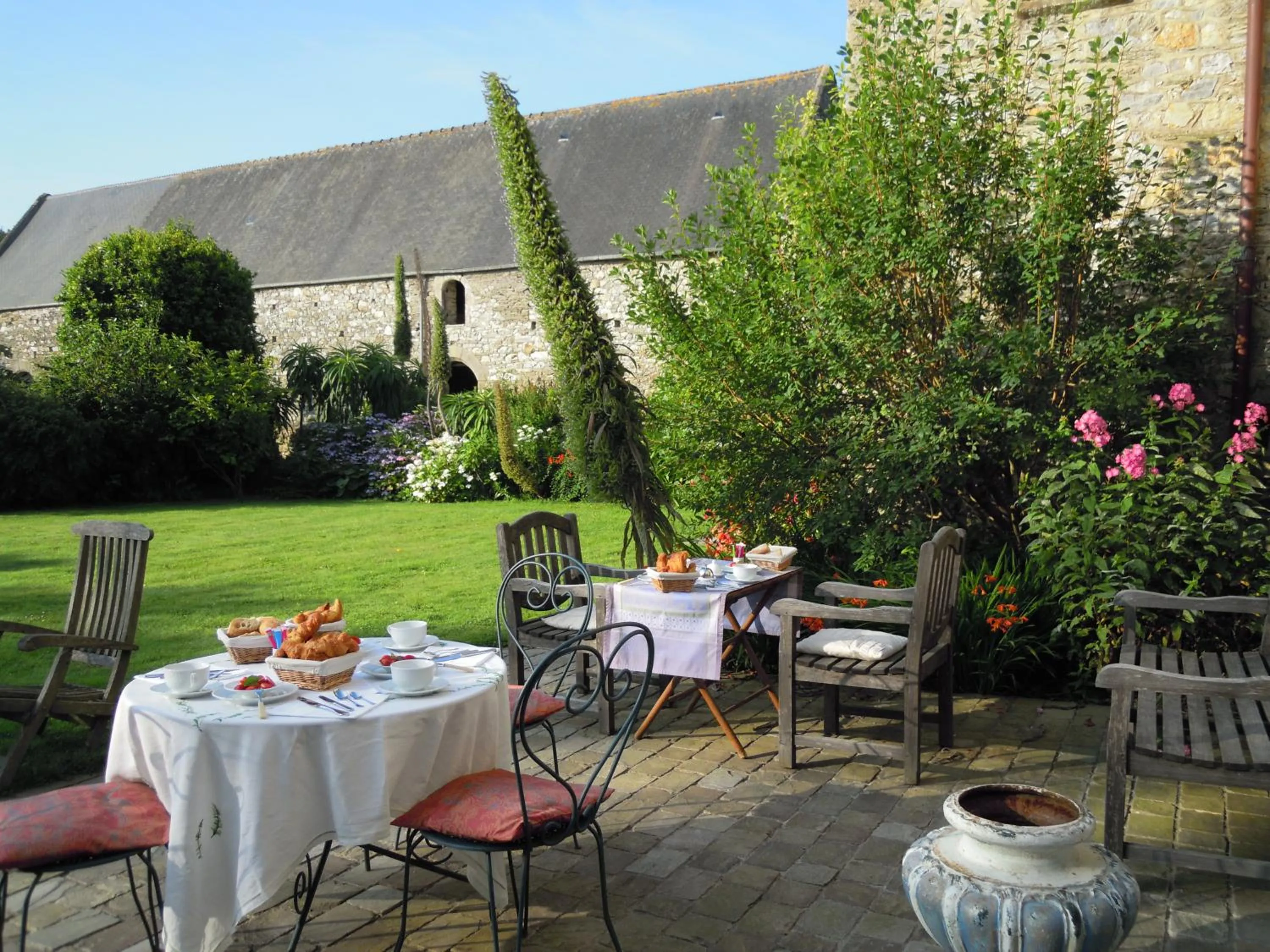 Balcony/Terrace in Le Manoir de La Fieffe