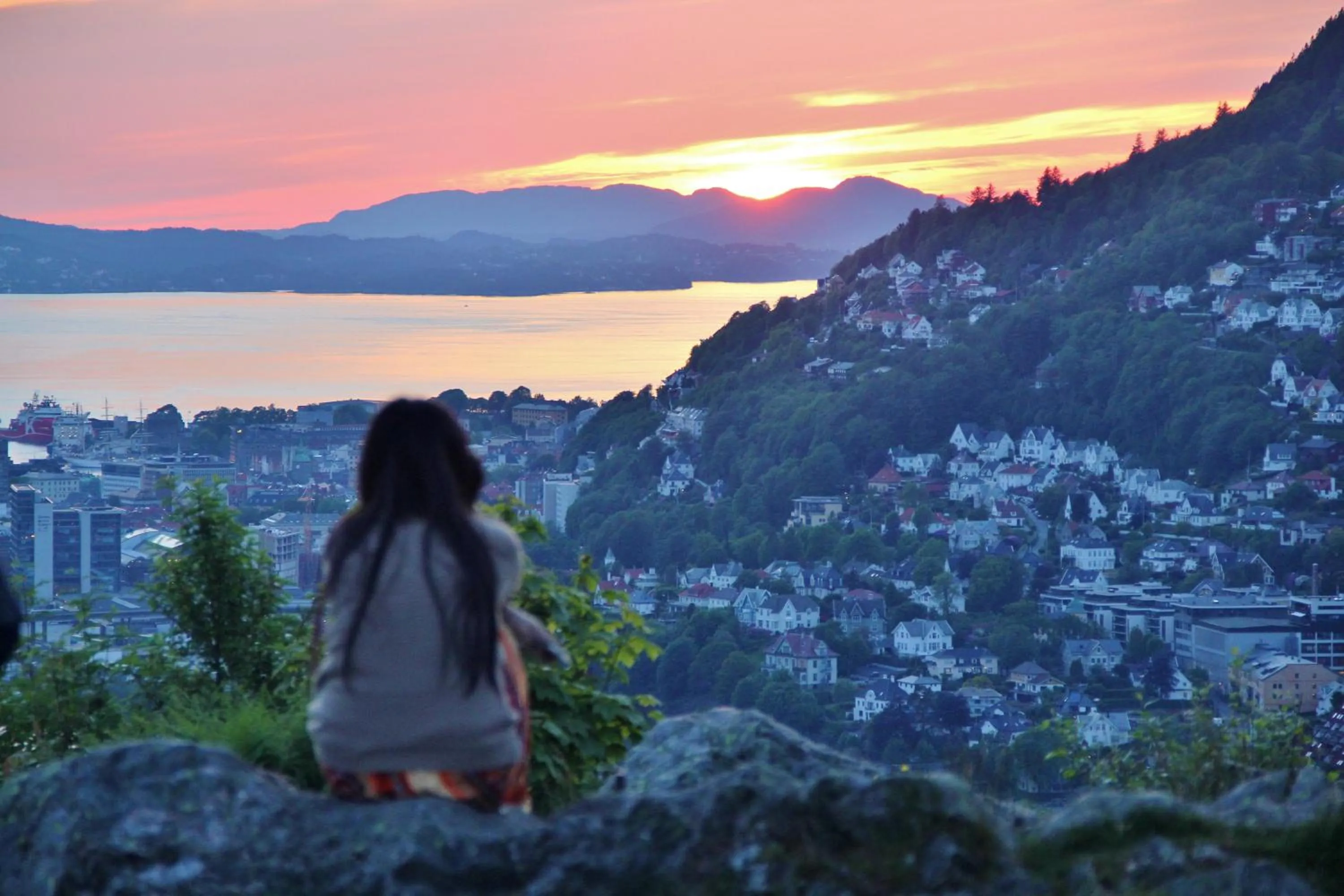 Natural landscape in Bergen Hostel Montana