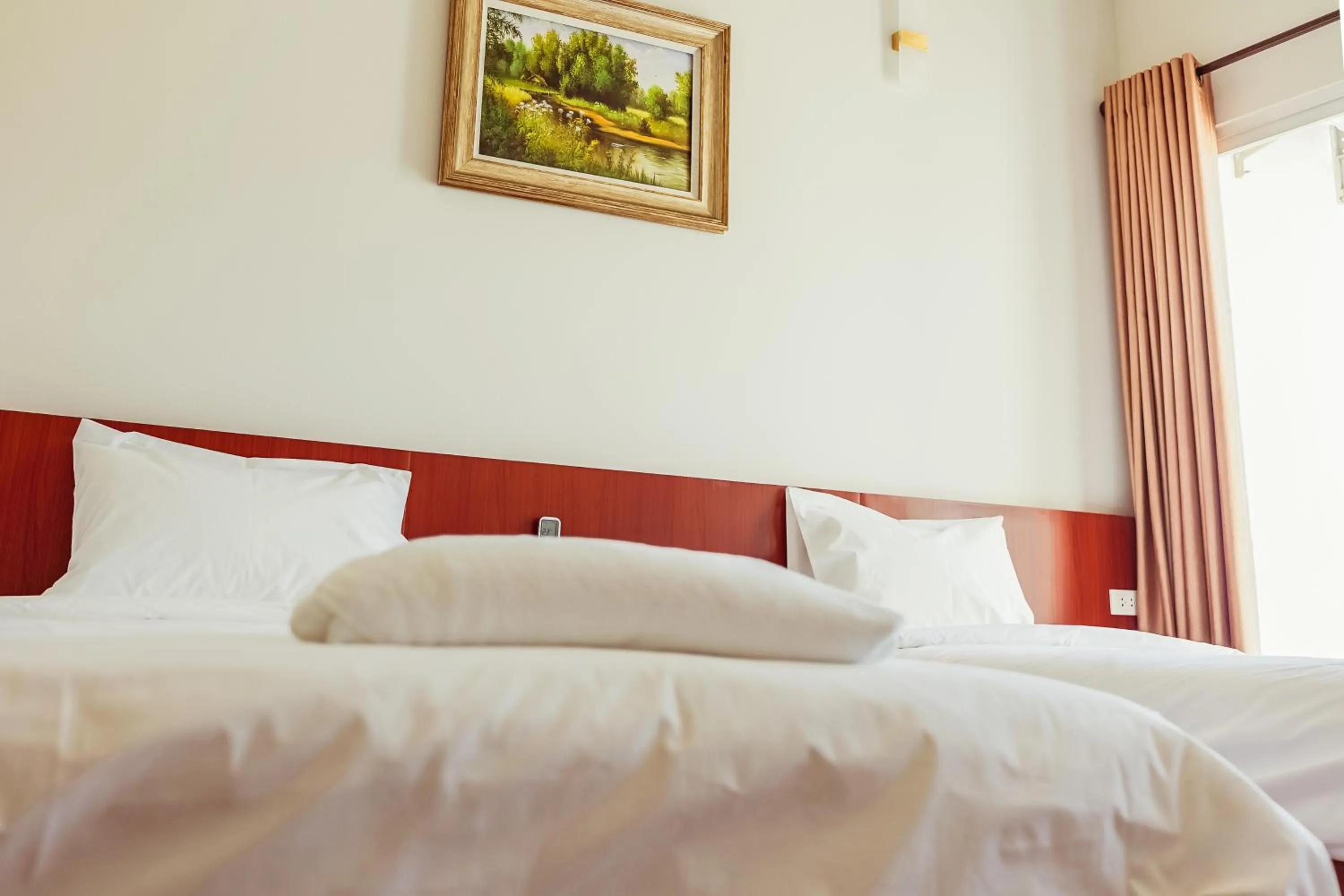 Bed in Douangpraseuth Hotel