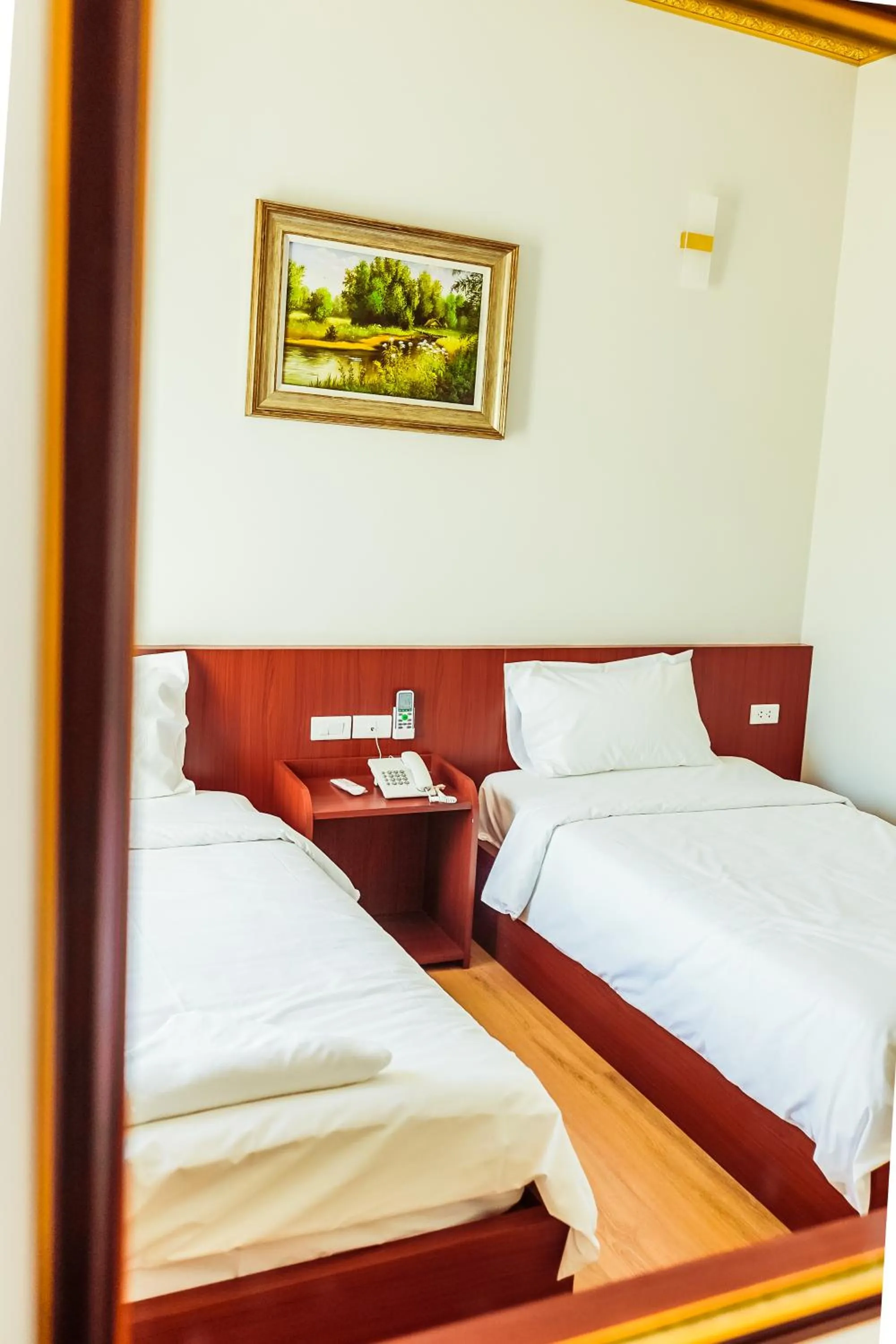 Bed in Douangpraseuth Hotel