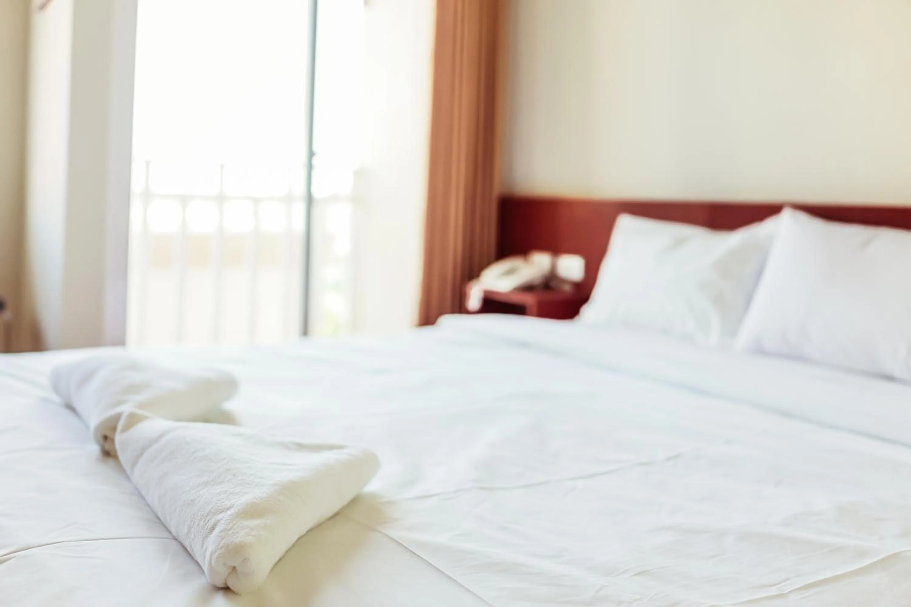 Bed in Douangpraseuth Hotel