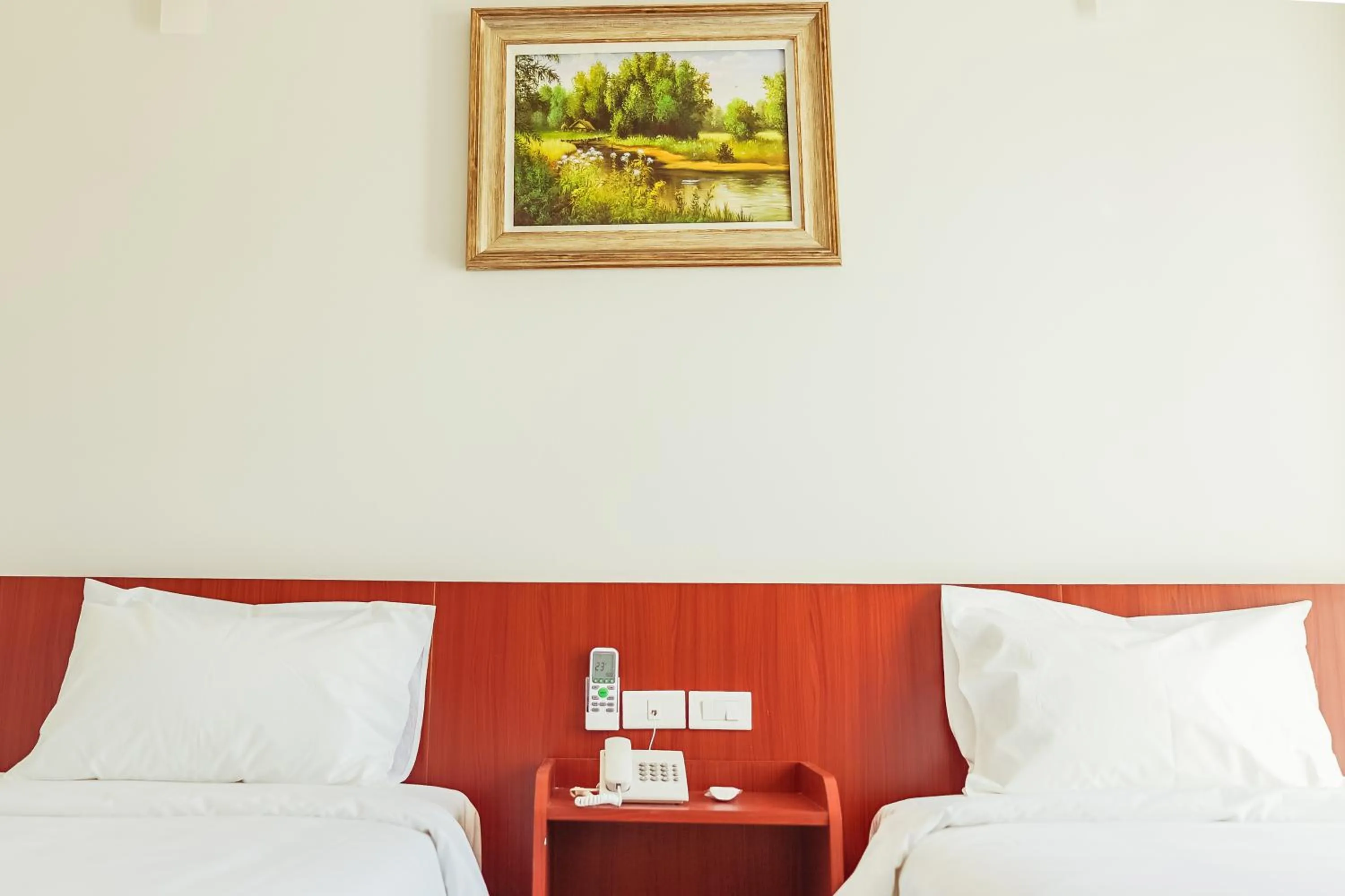 Bed in Douangpraseuth Hotel