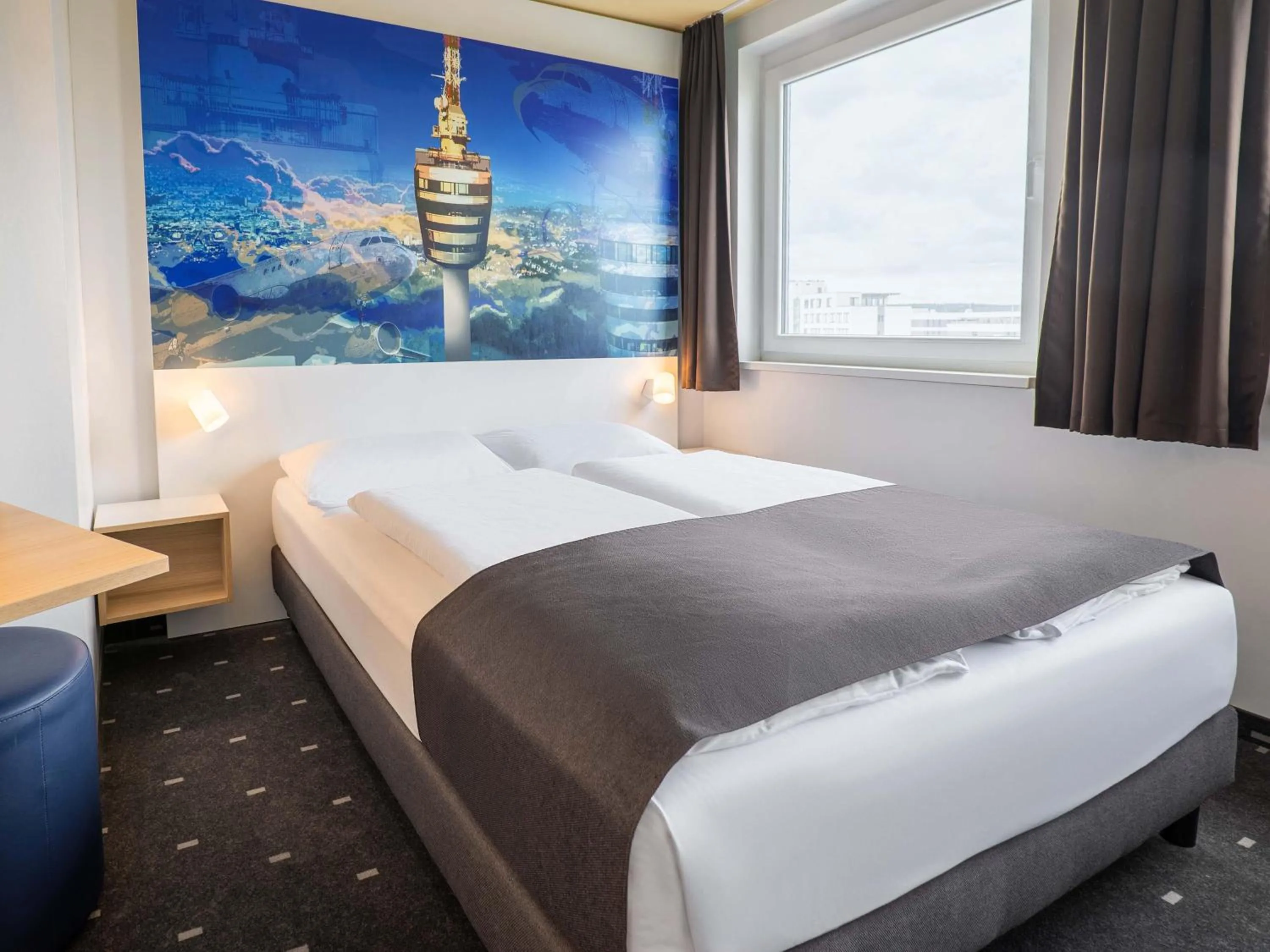 Photo of the whole room, Bed in B&B Hotel Stuttgart-Airport/Messe