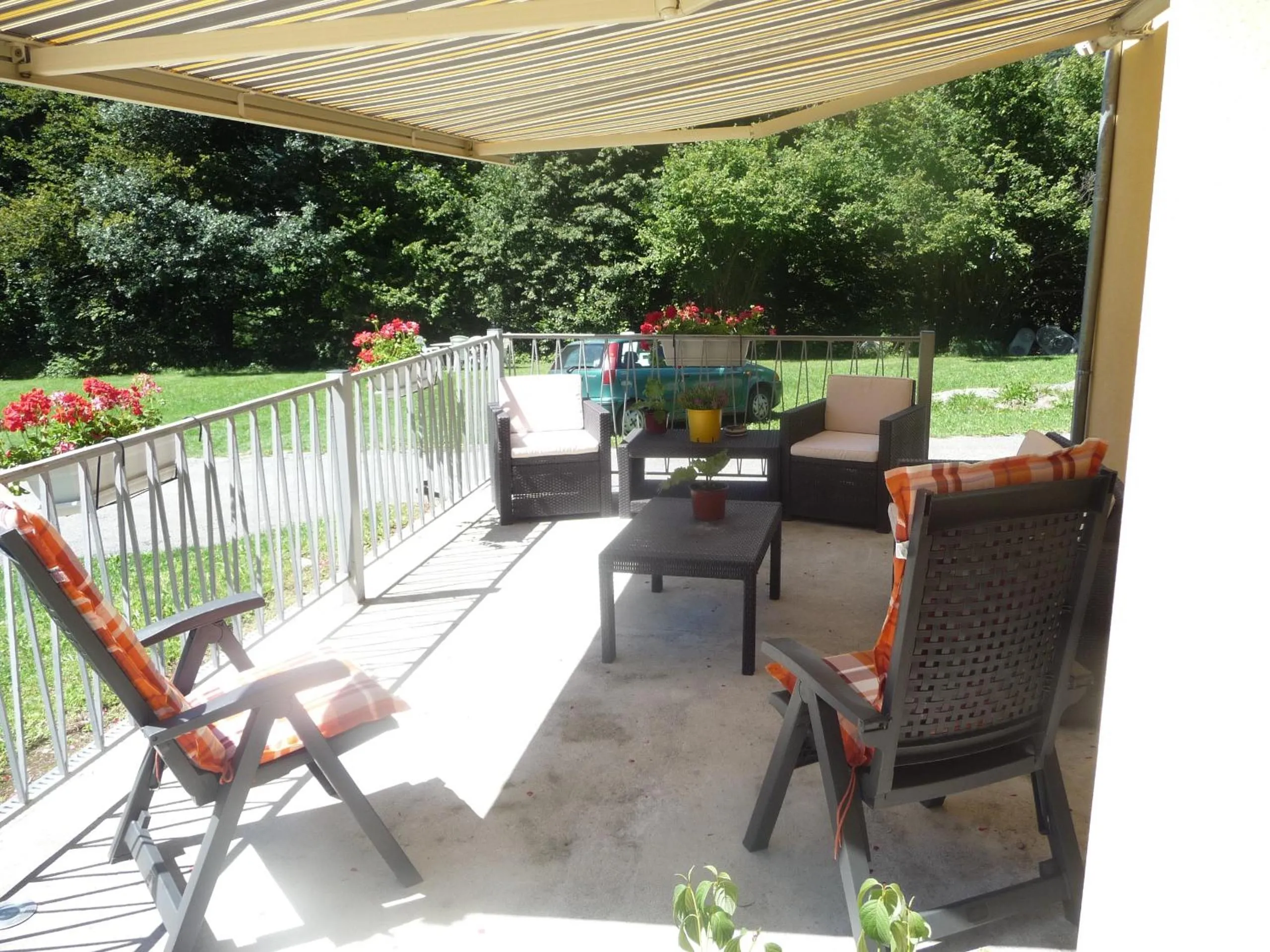 Balcony/Terrace in Chambres d'Hôtes La Balaguère