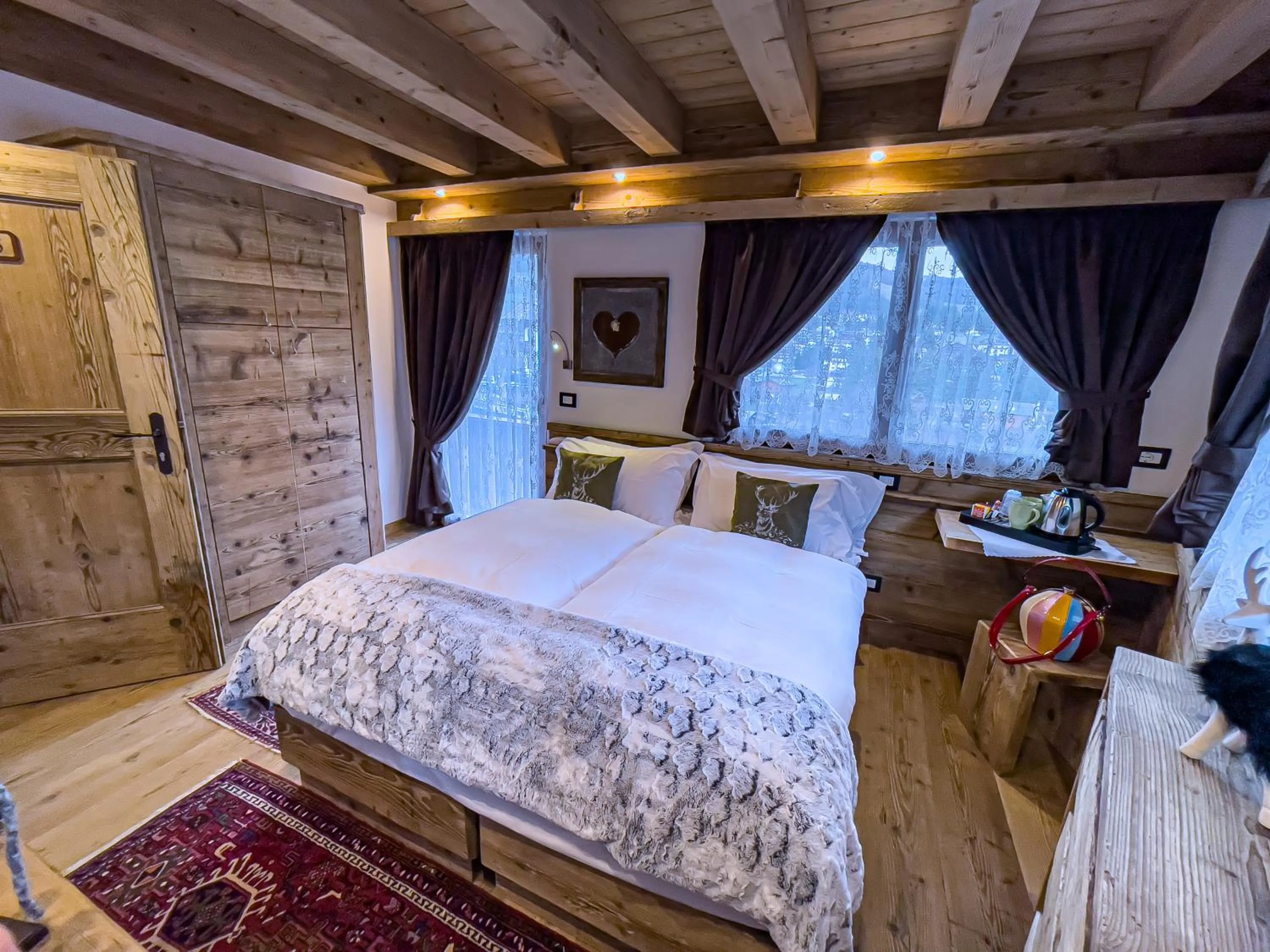 Balcony/Terrace, Bed in Hotel da Beppe Sello